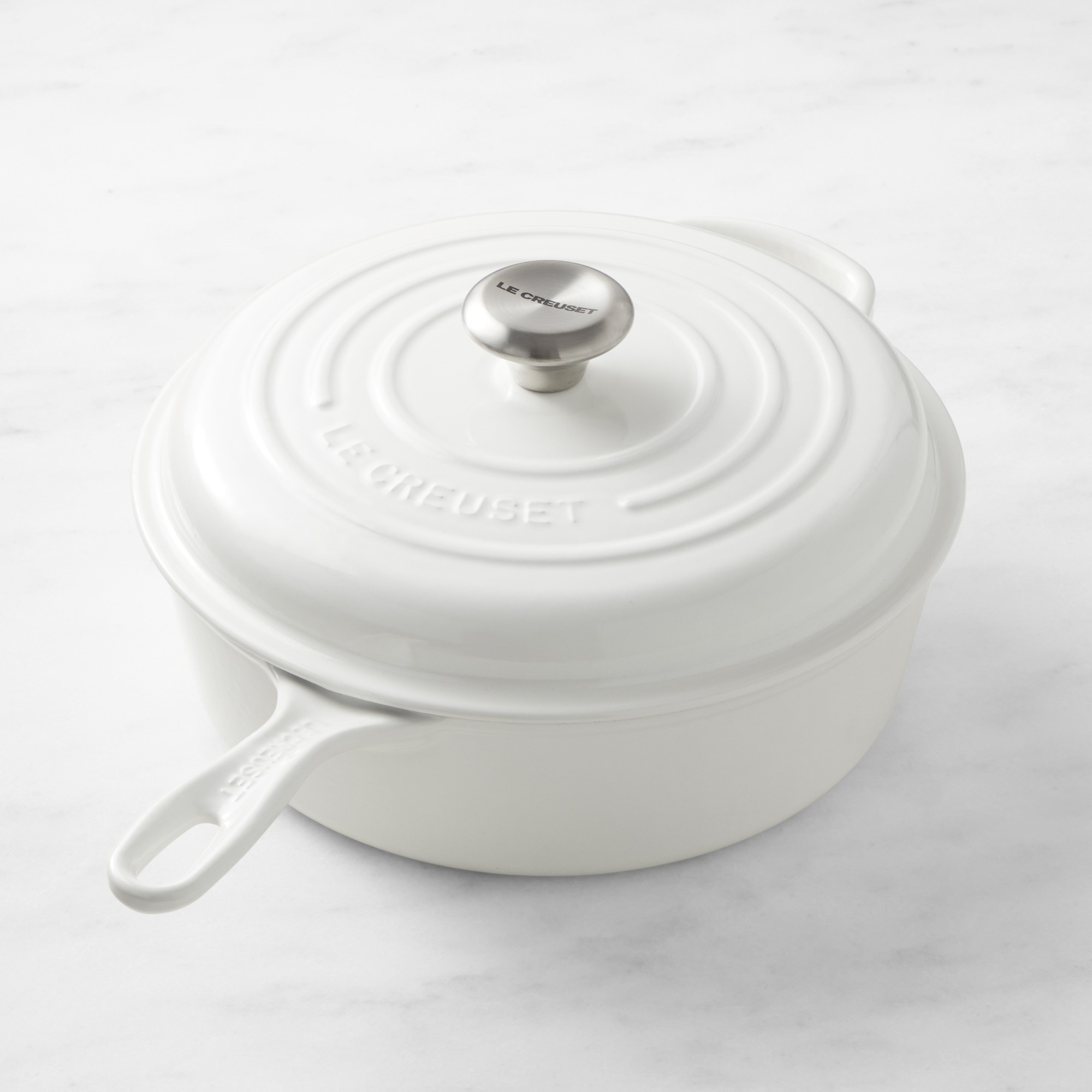 Le Creuset Enameled Cast Iron Cassadou Sauté Pan, 3 3/4-Qt.