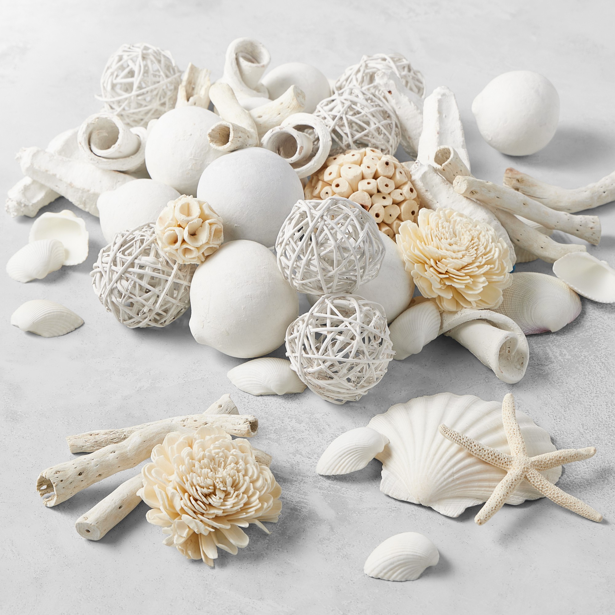 Bleached Fleur de Sel Vase Filler