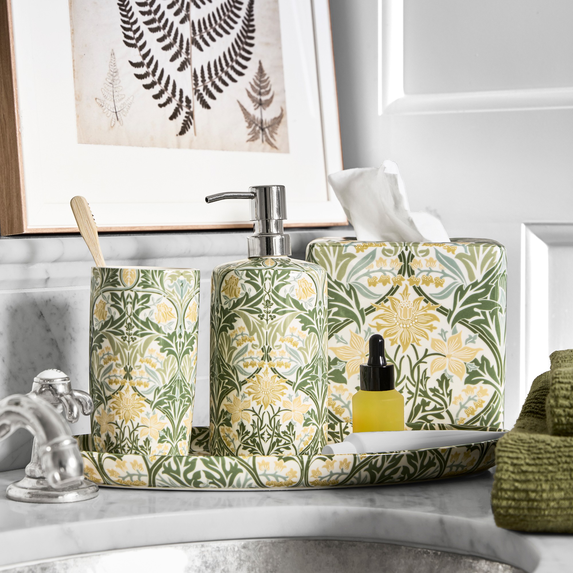 Morris & Co. x Williams Sonoma Home Blue Bell Bath Collection
