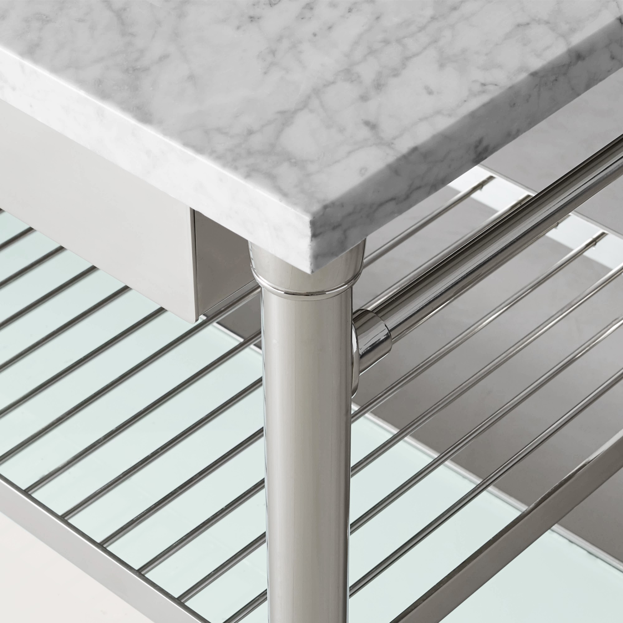 Modular Double Kitchen Island with Marble Top (72)