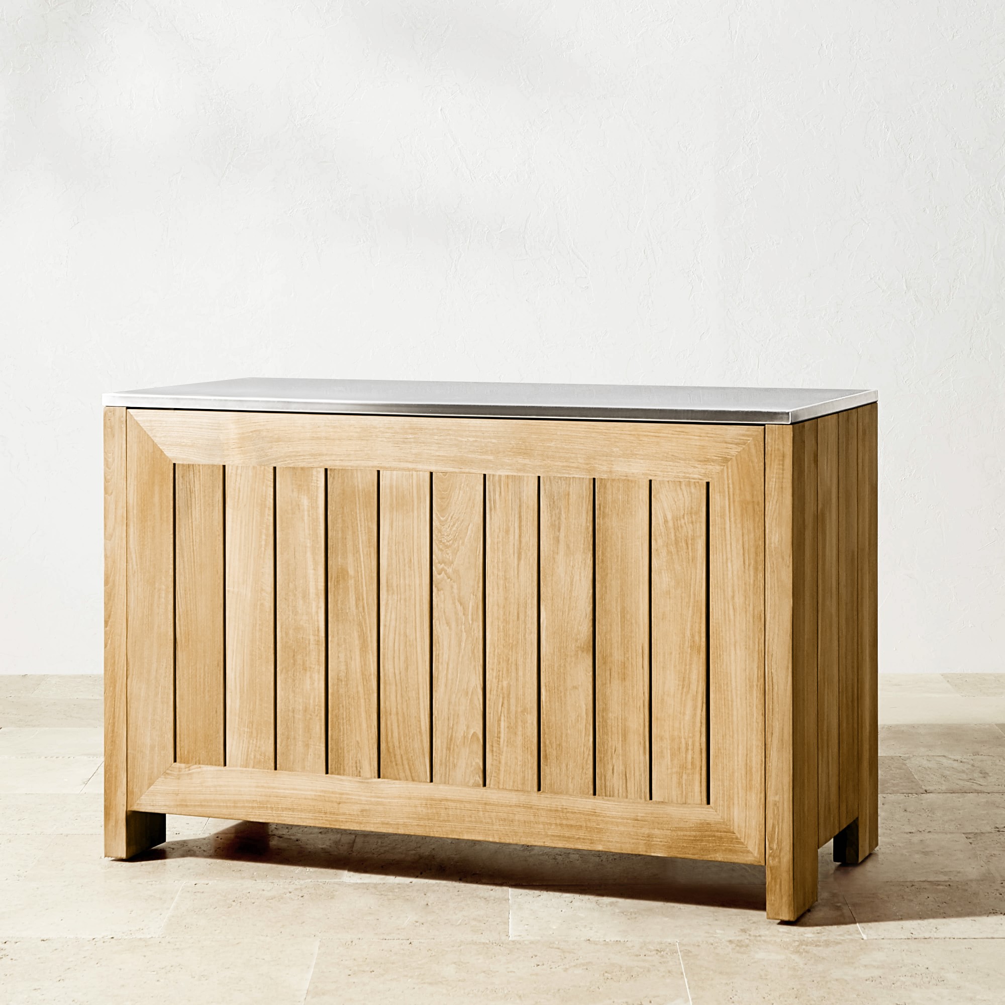 Larnaca Outdoor Teak 2-Door Cabinet (54.5)