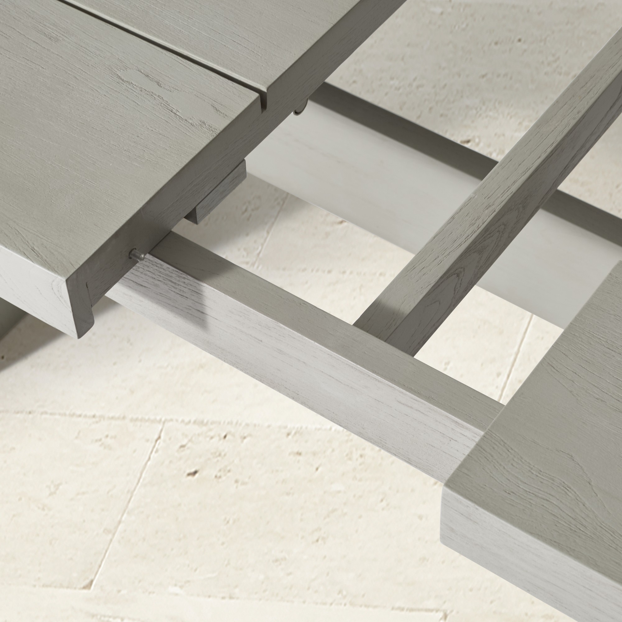 San Clemente Outdoor Grey Teak Rectangular Dining Table (84)