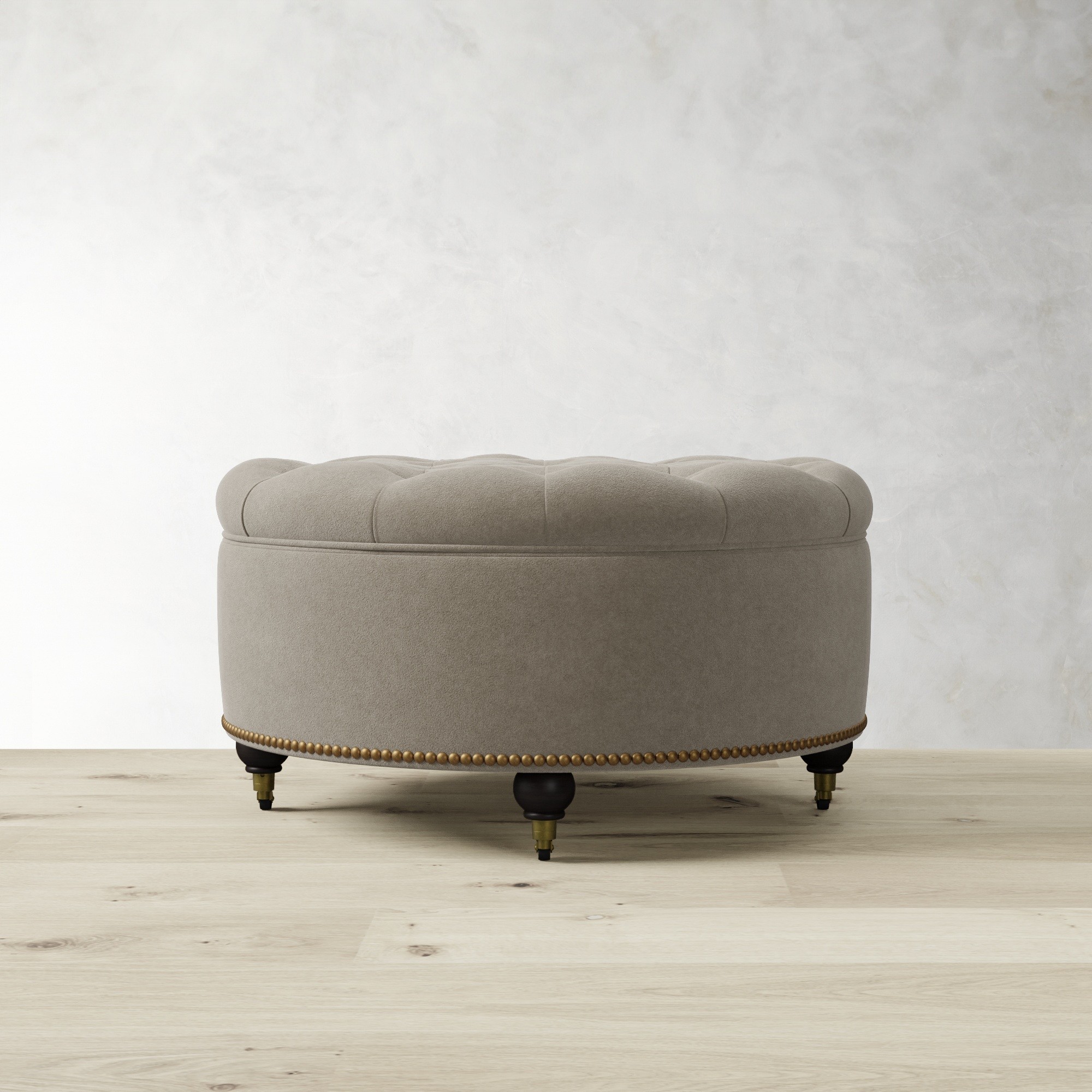 Soho Tufted Round Storage Ottoman (36)