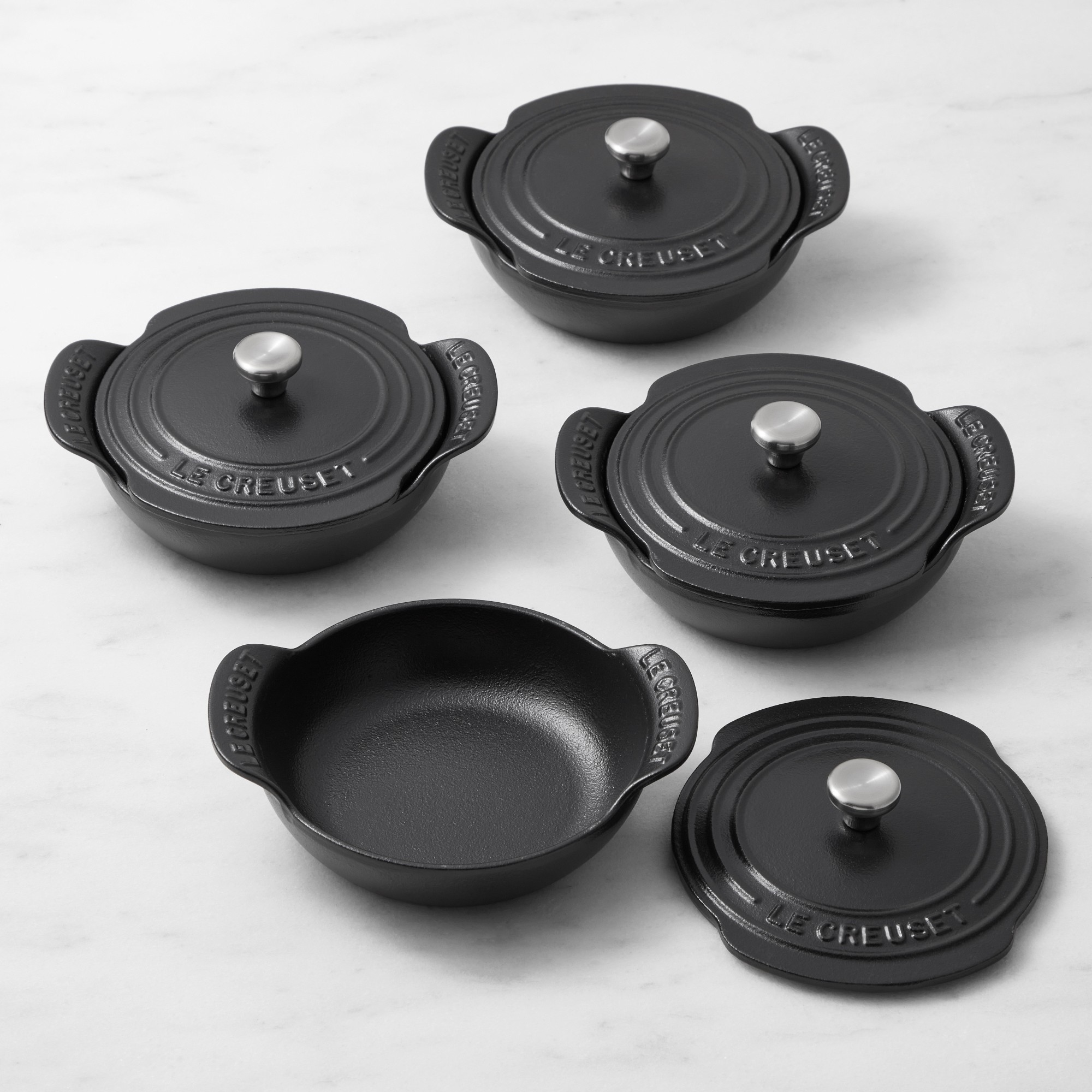 Le Creuset Gourmand Enameled Cast Iron 4-Piece Covered Braiser Set