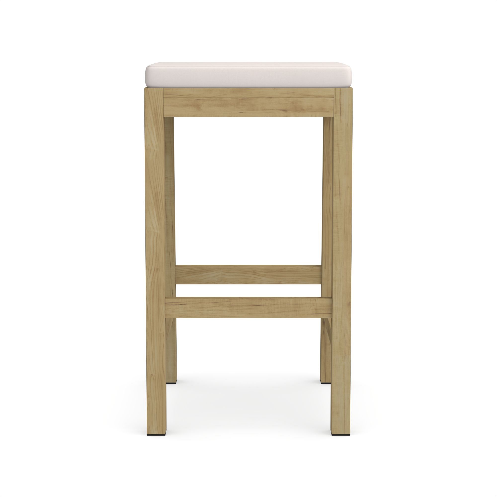 Larnaca Outdoor Teak Backless Bar Stool Cushions