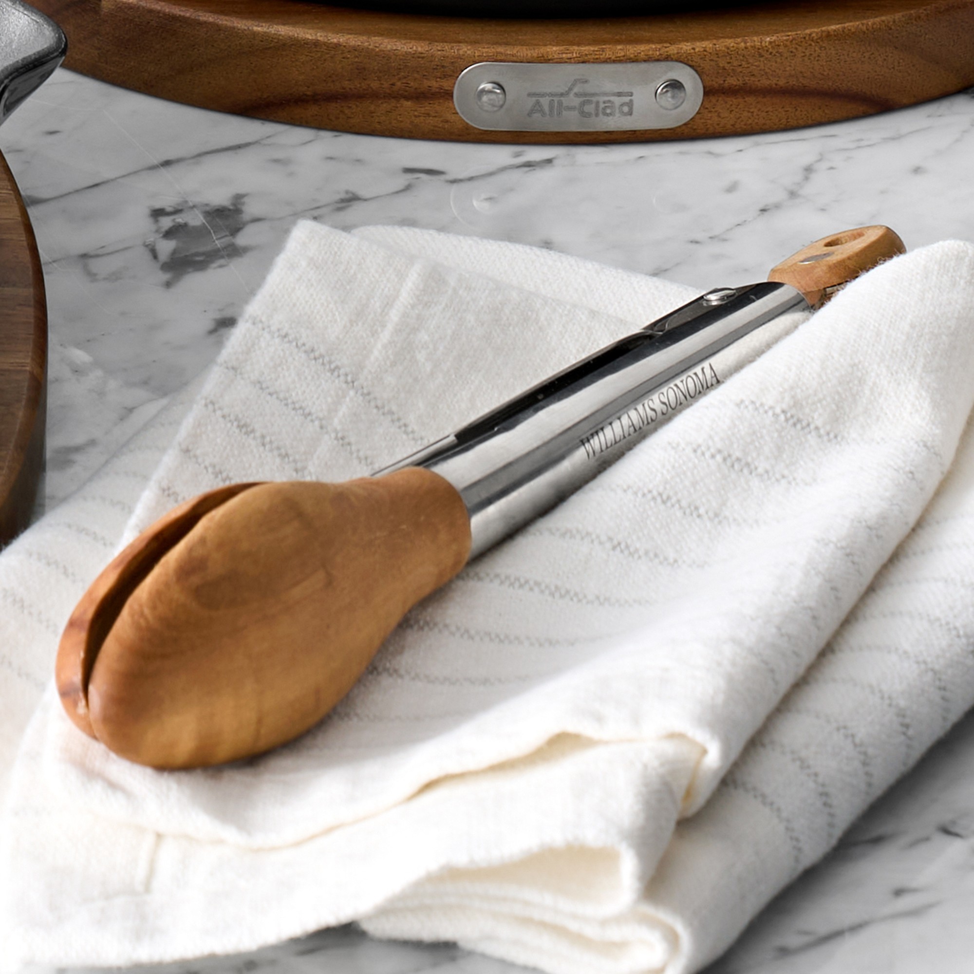 Williams Sonoma Olivewood Locking Tongs