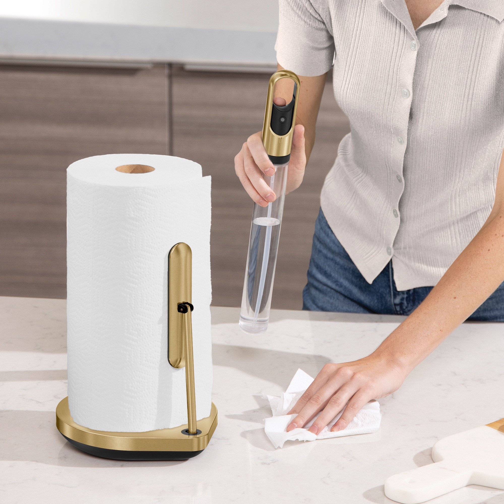 simplehuman™ Paper Towel Holder with Pump