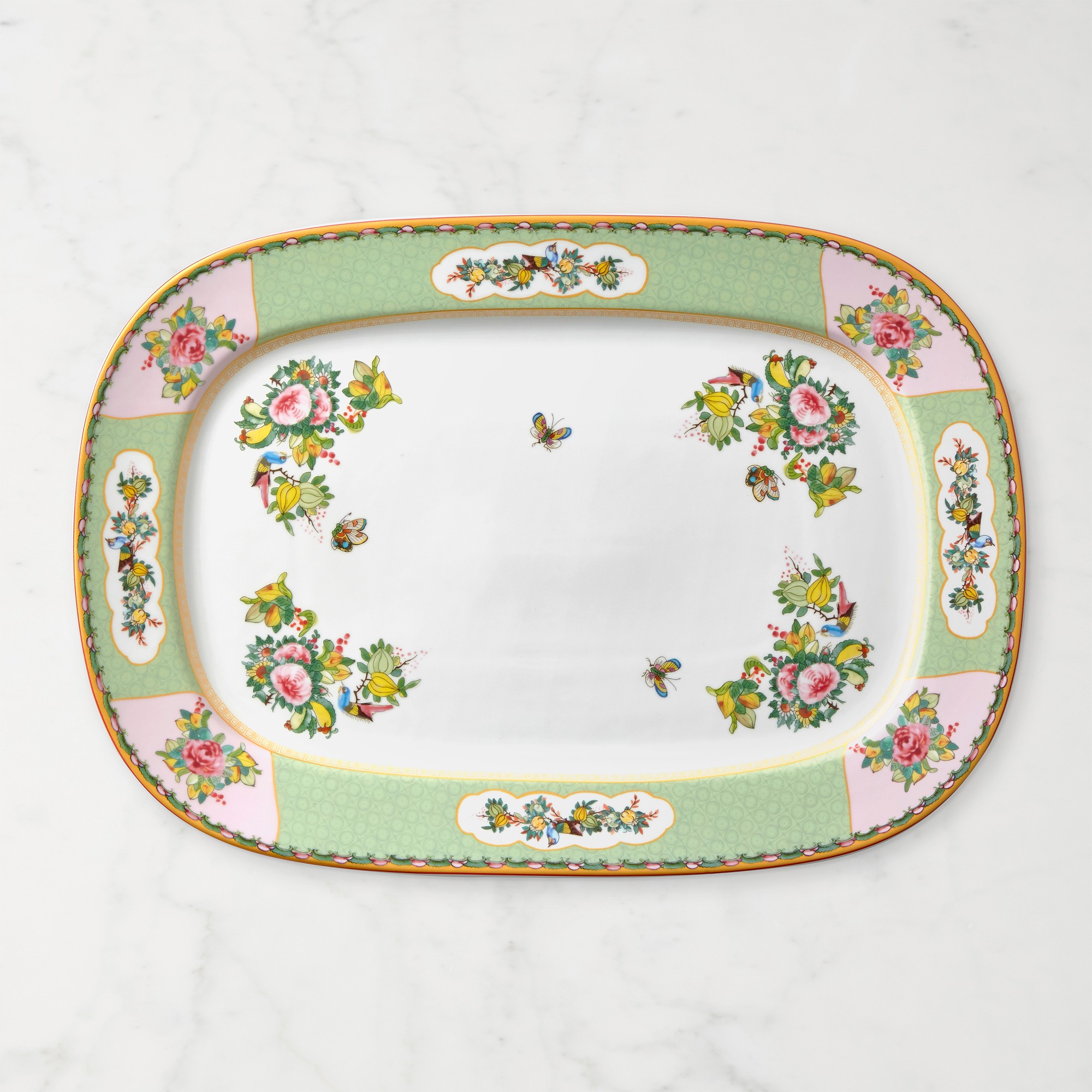 Famille Rose Rectangular Platter