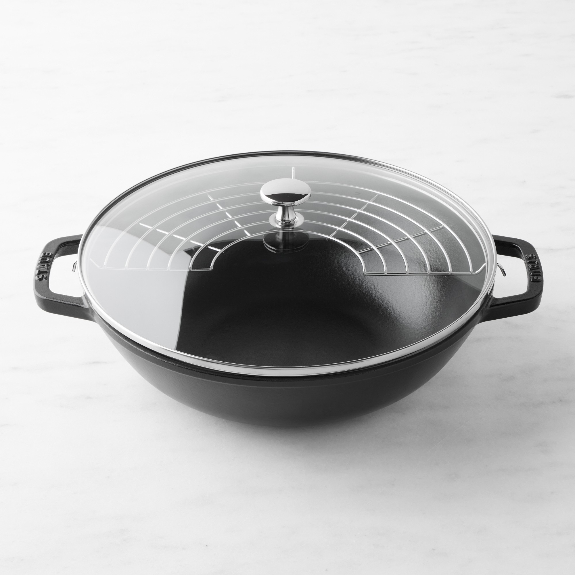 Staub Enameled Cast Iron Perfect Pan Wok, 12