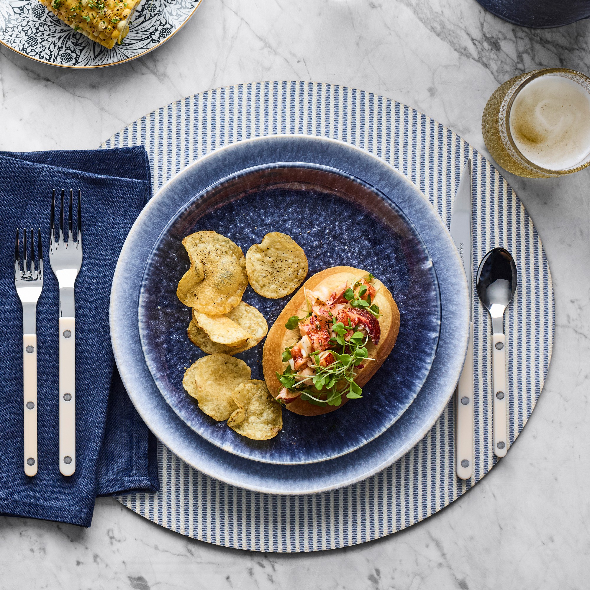 Cyprus Reactive Glaze Dinner Plates