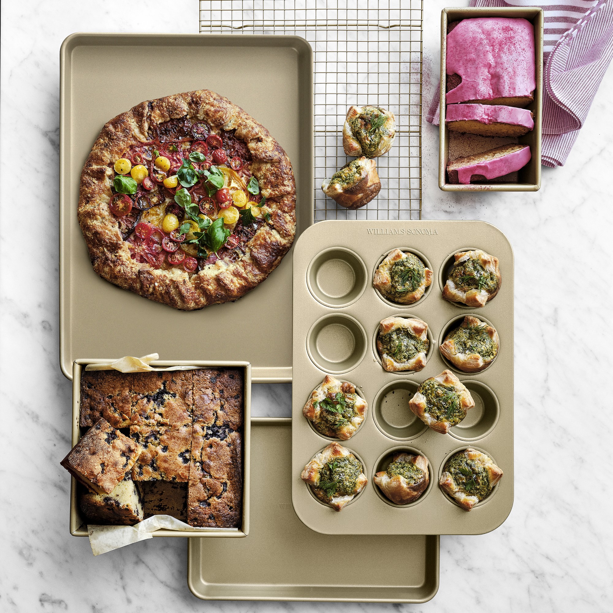 Williams Sonoma Goldtouch® Pro Nonstick Bakeware, Ultimate Set of 6