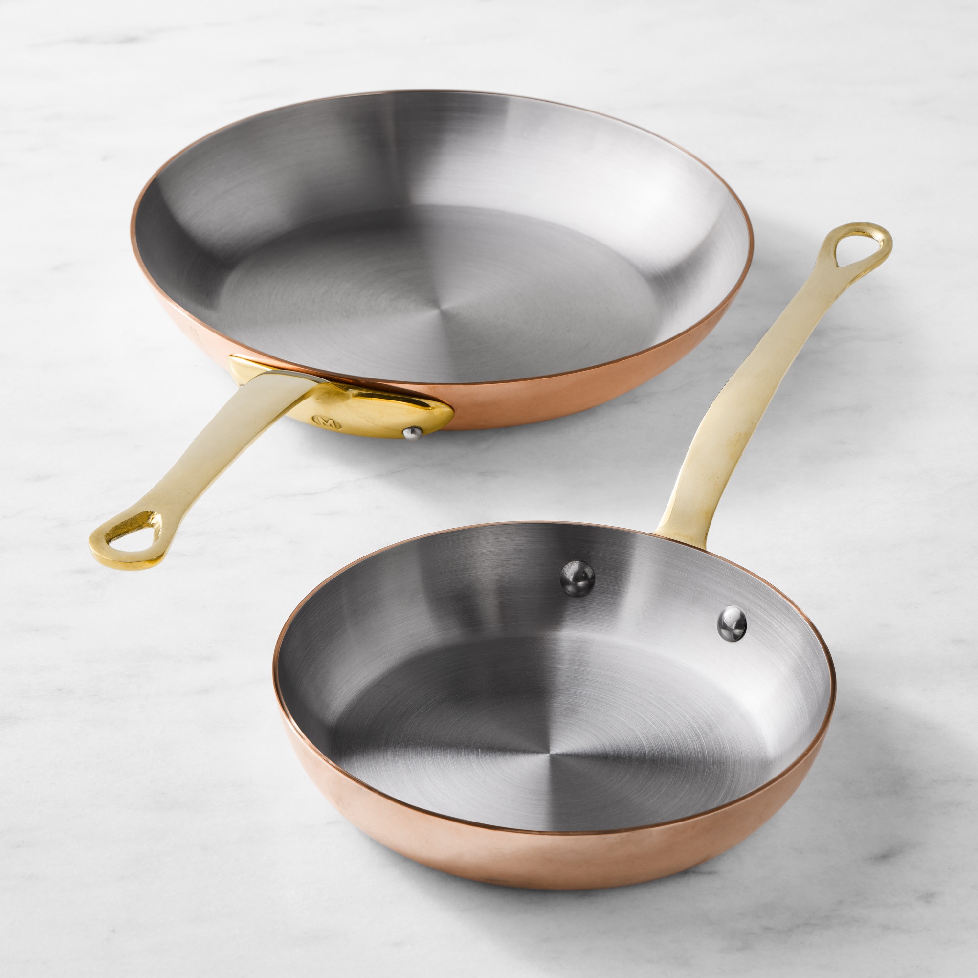 Mauviel M'250B Copper Fry Pan Set 8 & 10