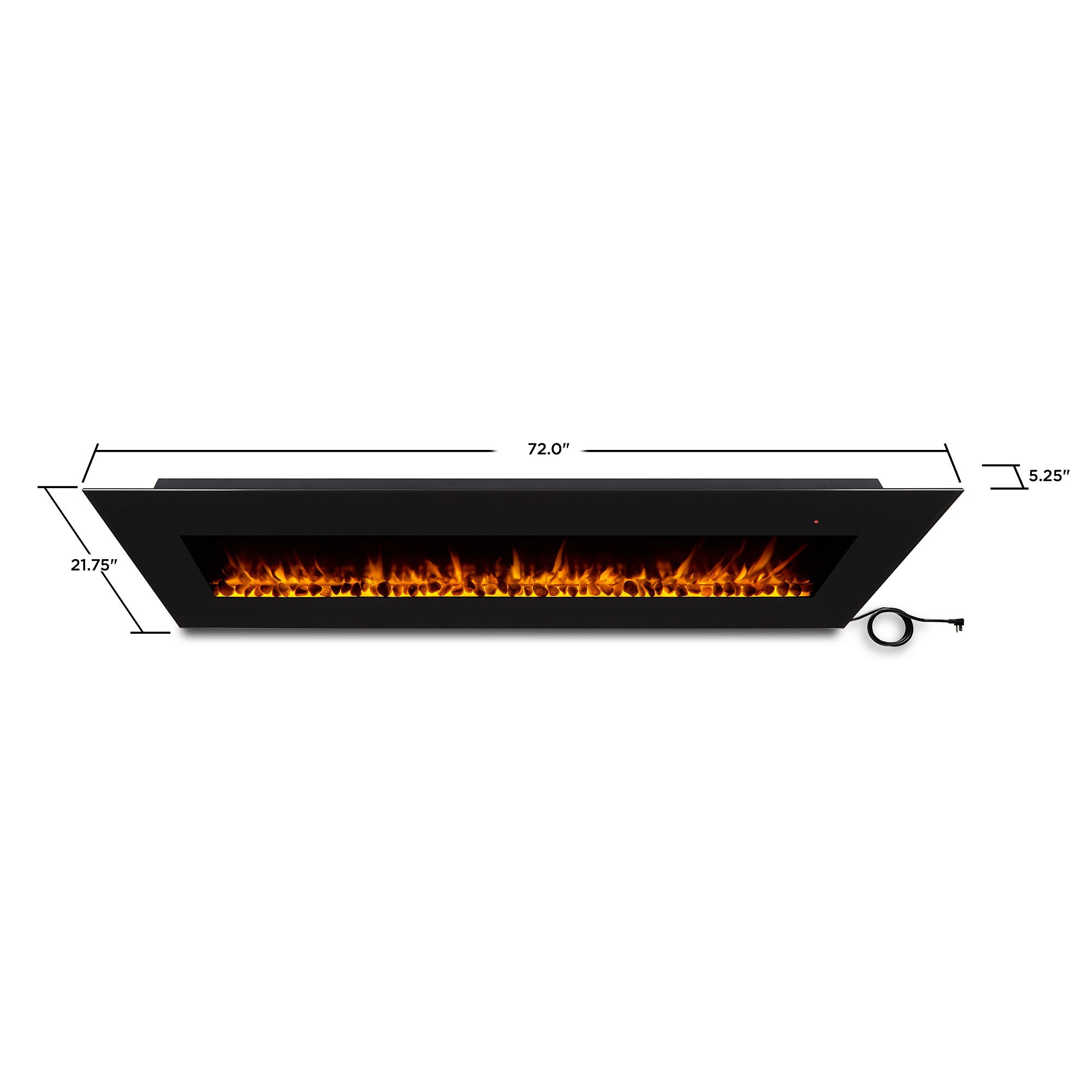 Faroe Wall Hung Electric Fire Place (40-72)