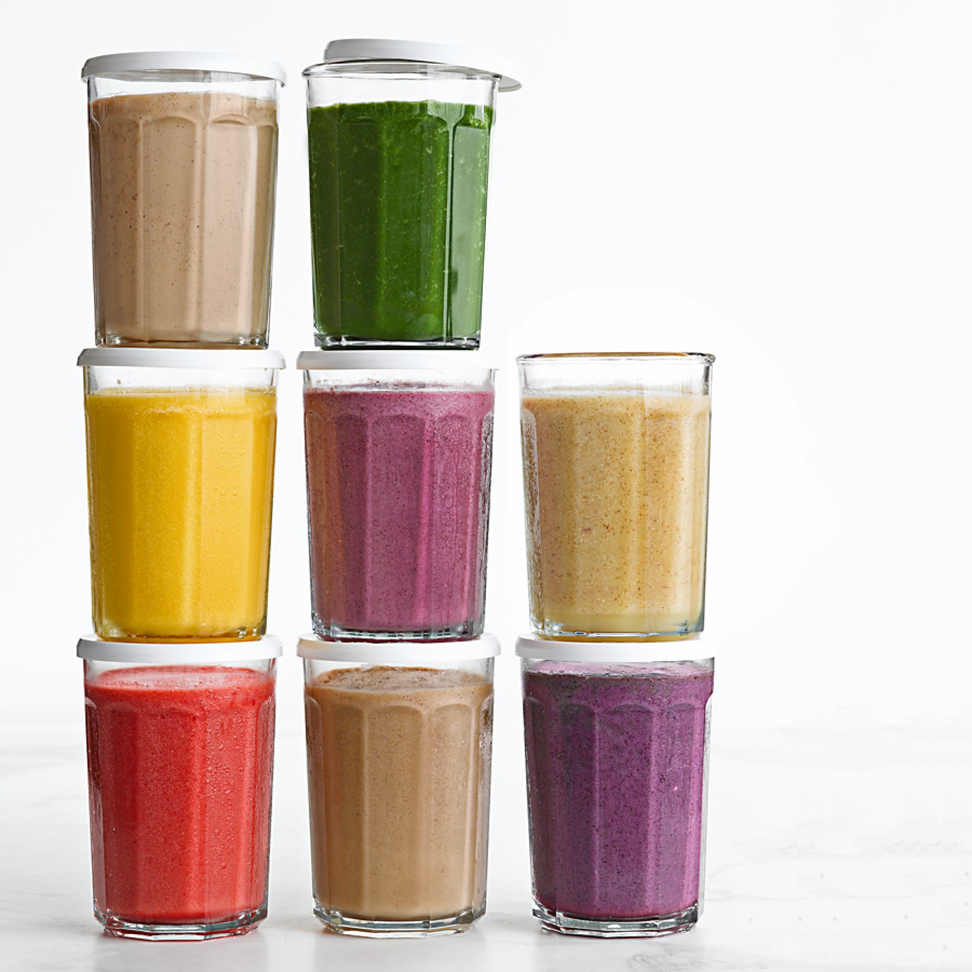 Working Glasses with Lids, Set of 4, 21 oz.