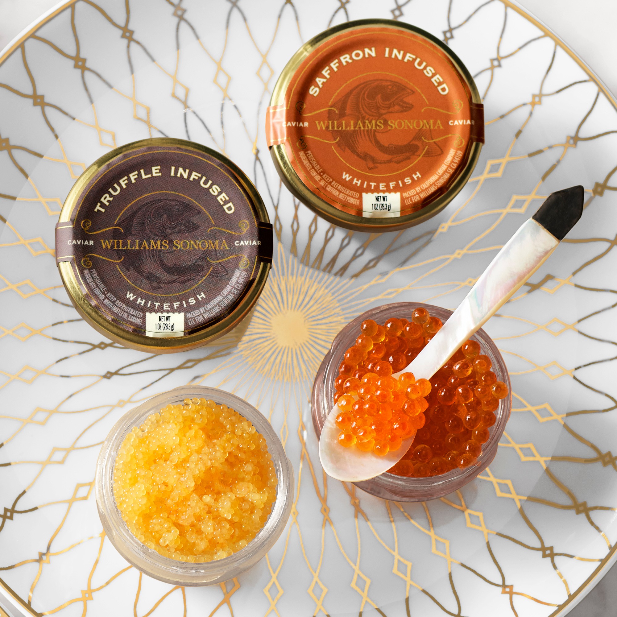 Williams Sonoma Saffron Infused Whitefish Roe, 1oz