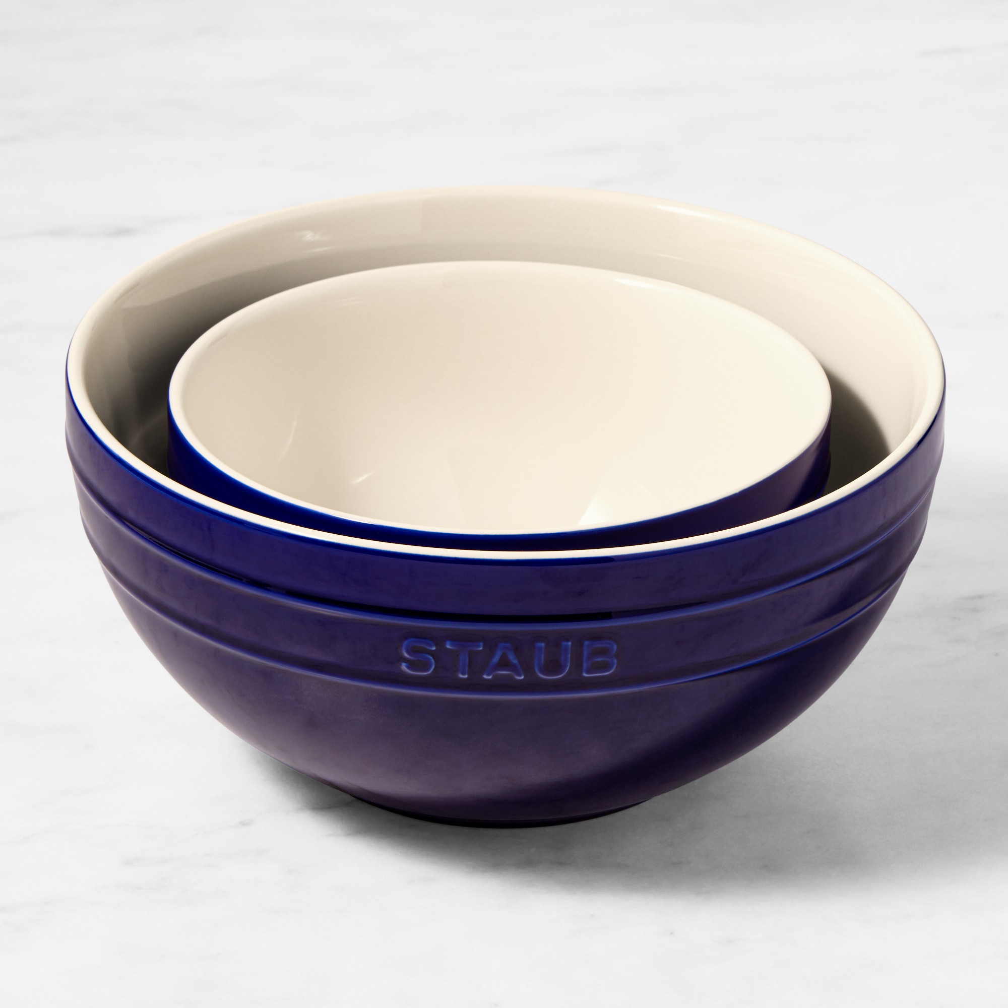Staub Ceramic Mixing Bowls, Set of 2