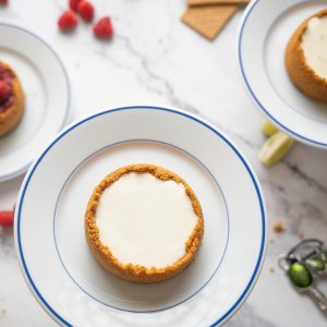 Apilco Tradition Blue-Banded Salad Plates, Set of 4