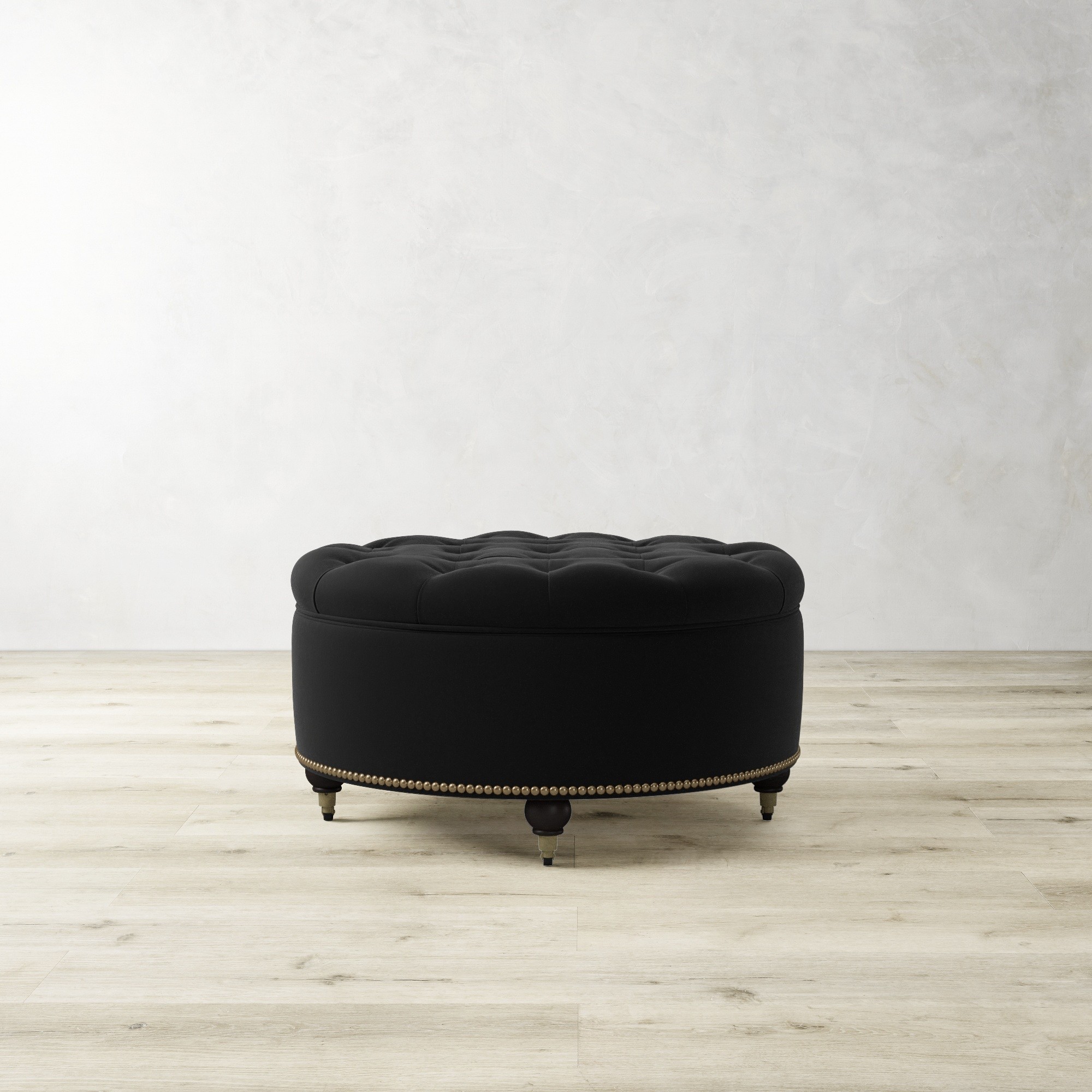 Soho Tufted Round Storage Ottoman (36)