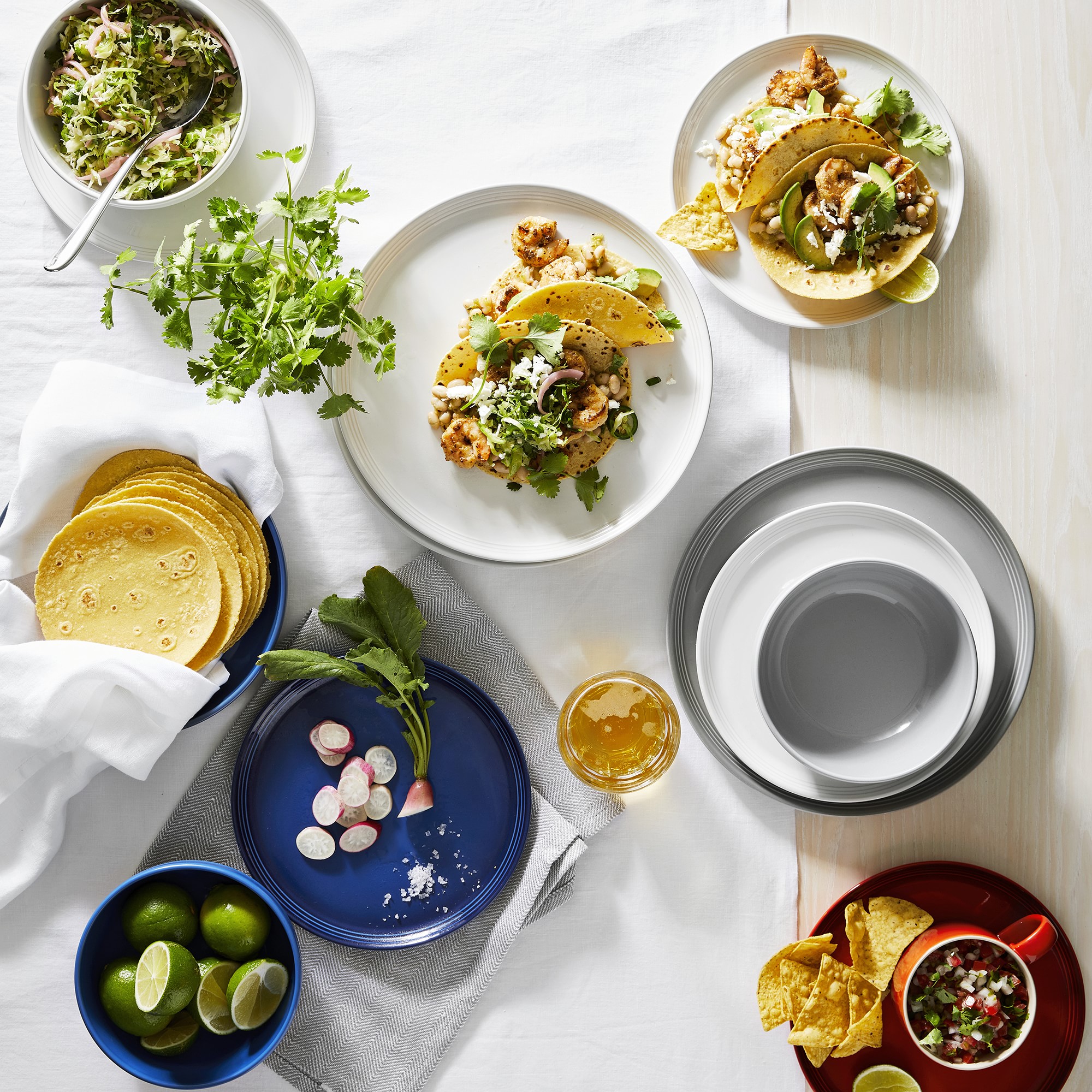 Le Creuset San Francisco Coupe 16-Piece Dinnerware Set