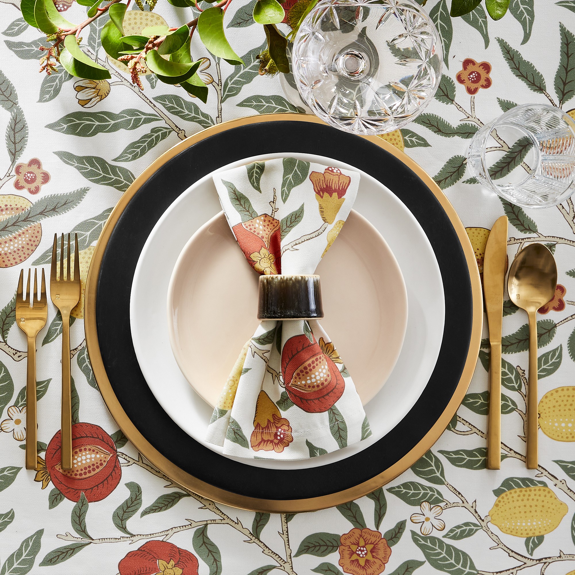 Morris & Co. x Williams Sonoma Fruit Tablecloth