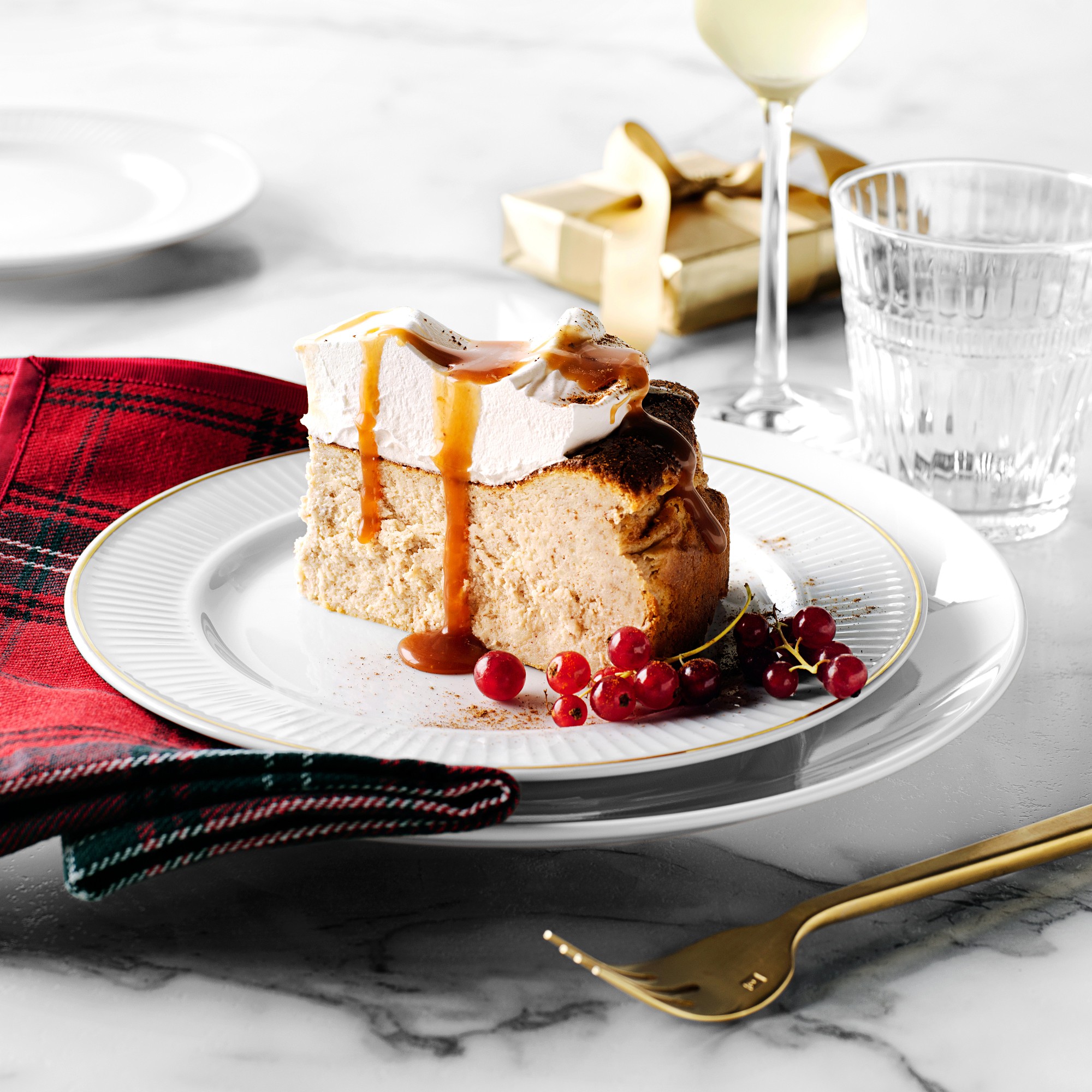 Pillivuyt Plisse Gold Porcelain Salad Plates, Set of 4