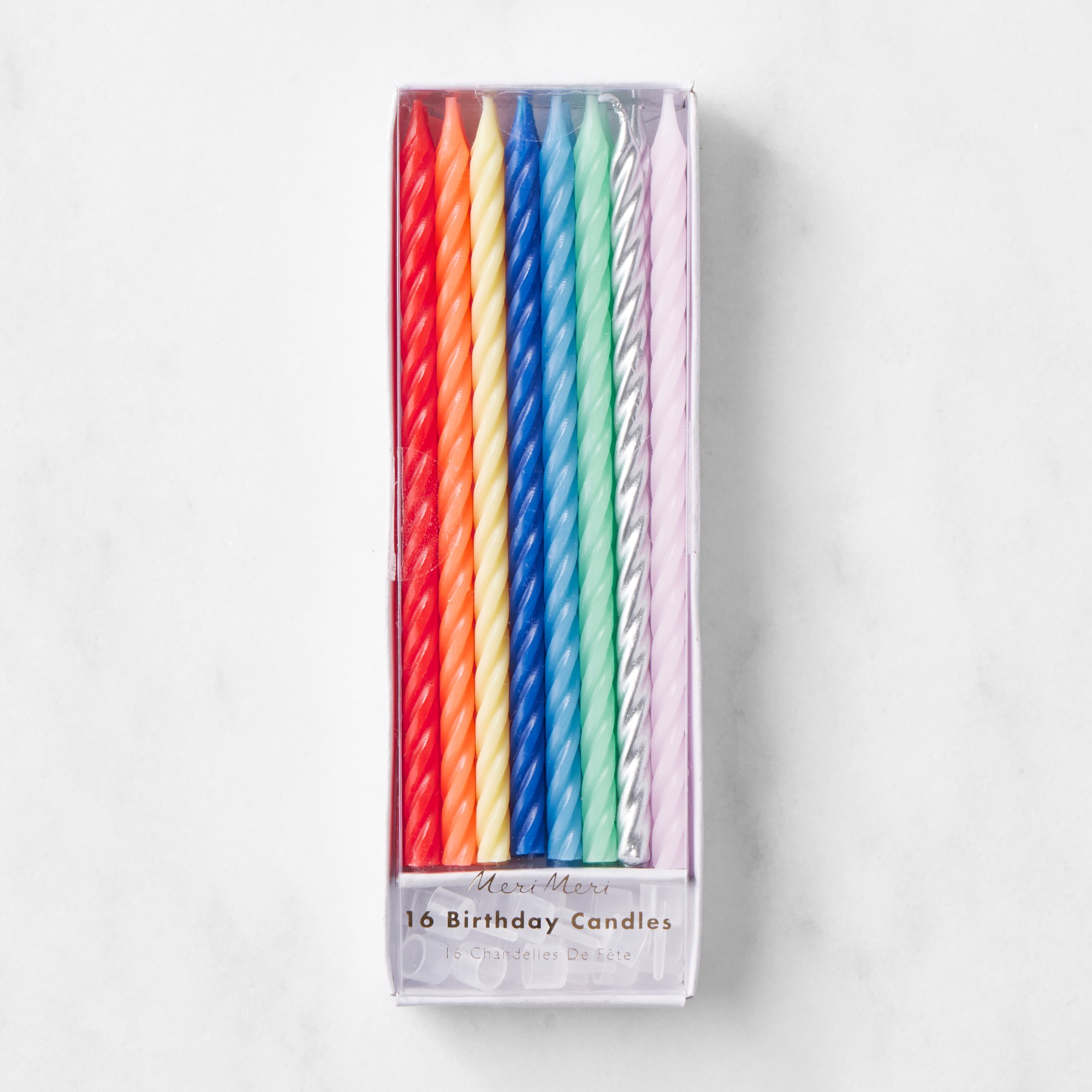 Meri Meri Neon Twisted Candles