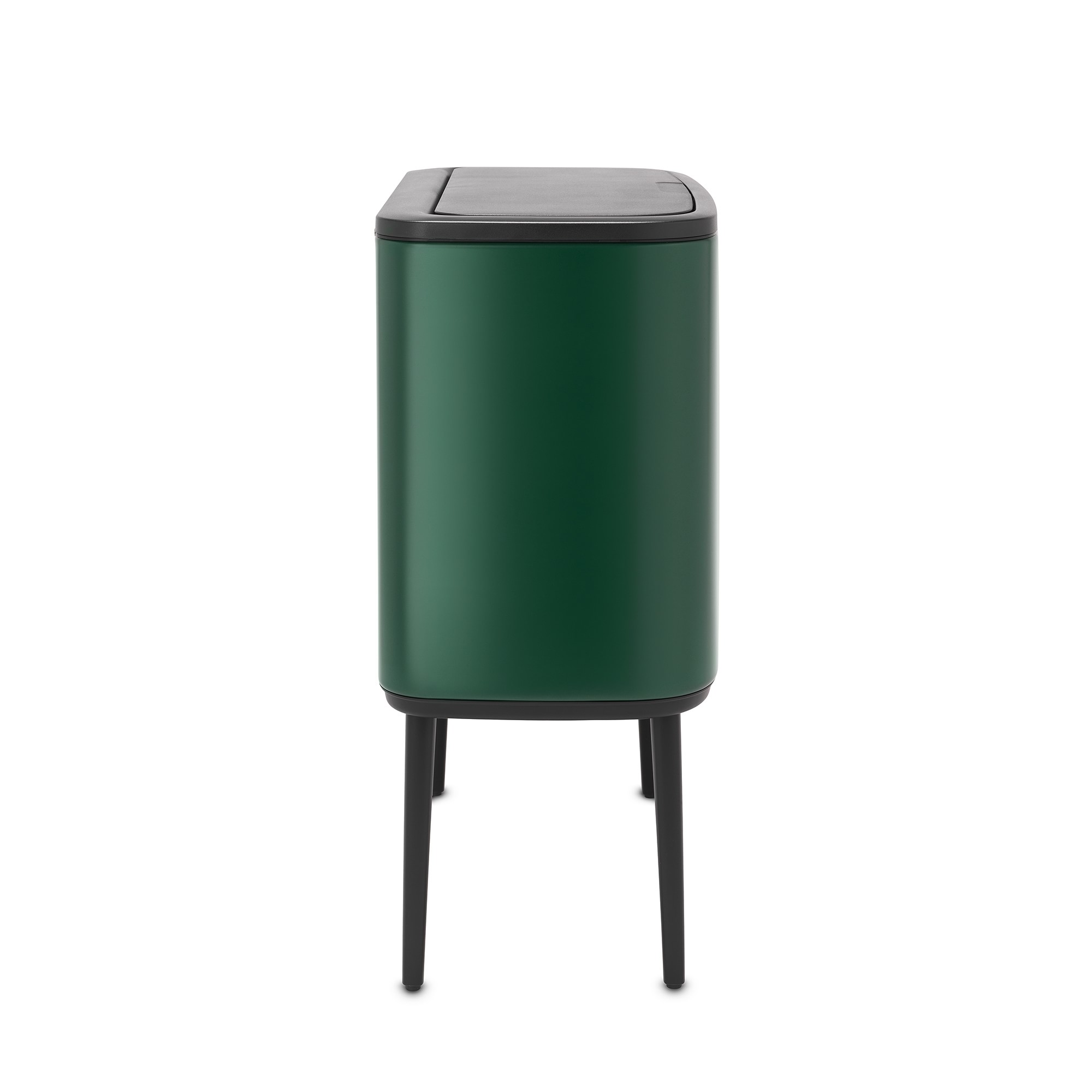 Brabantia Bo Touch Top Dual Compartment Recycling Trash Can, 3 + 6 Gallon