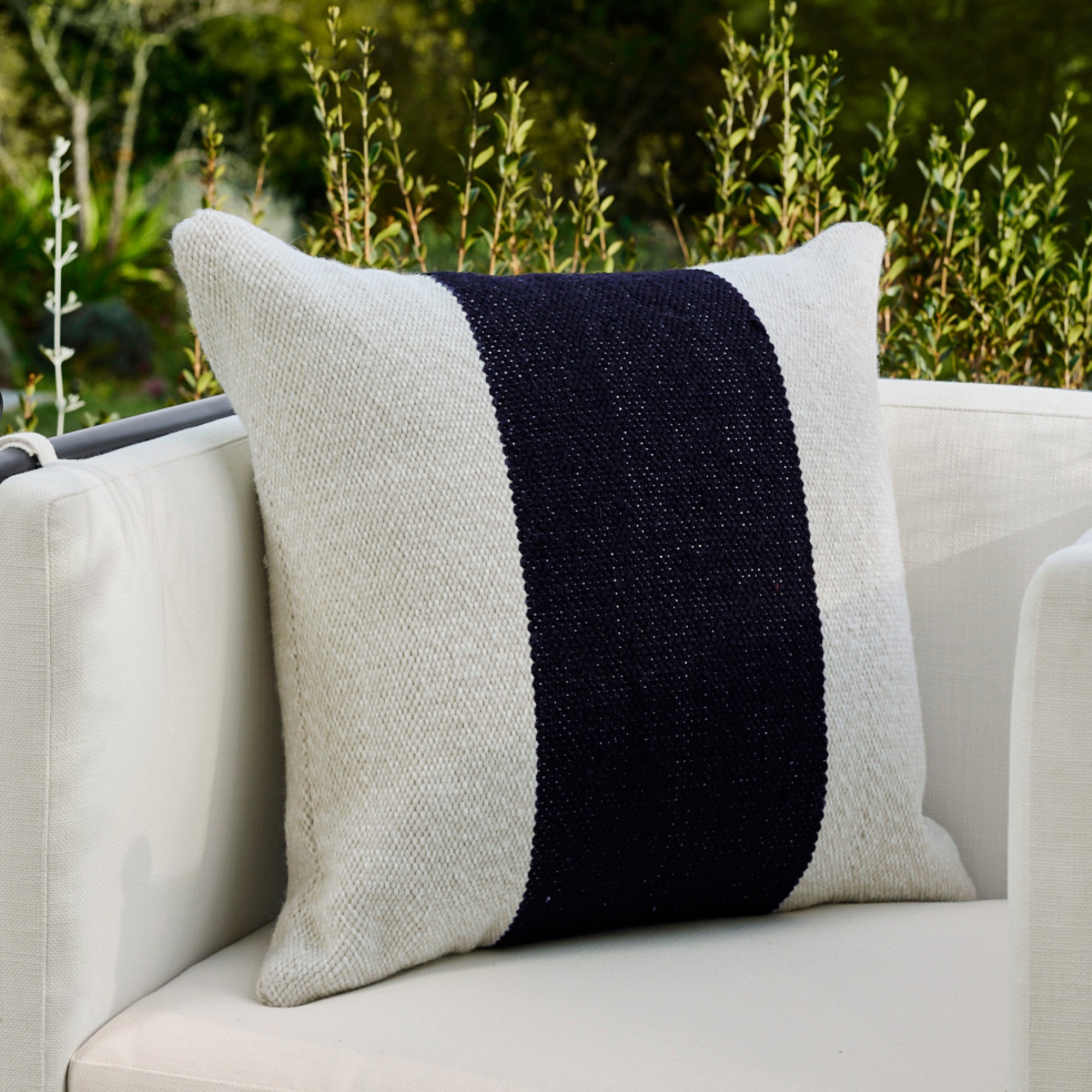 Center Stripe Outdoor Pillow Cover