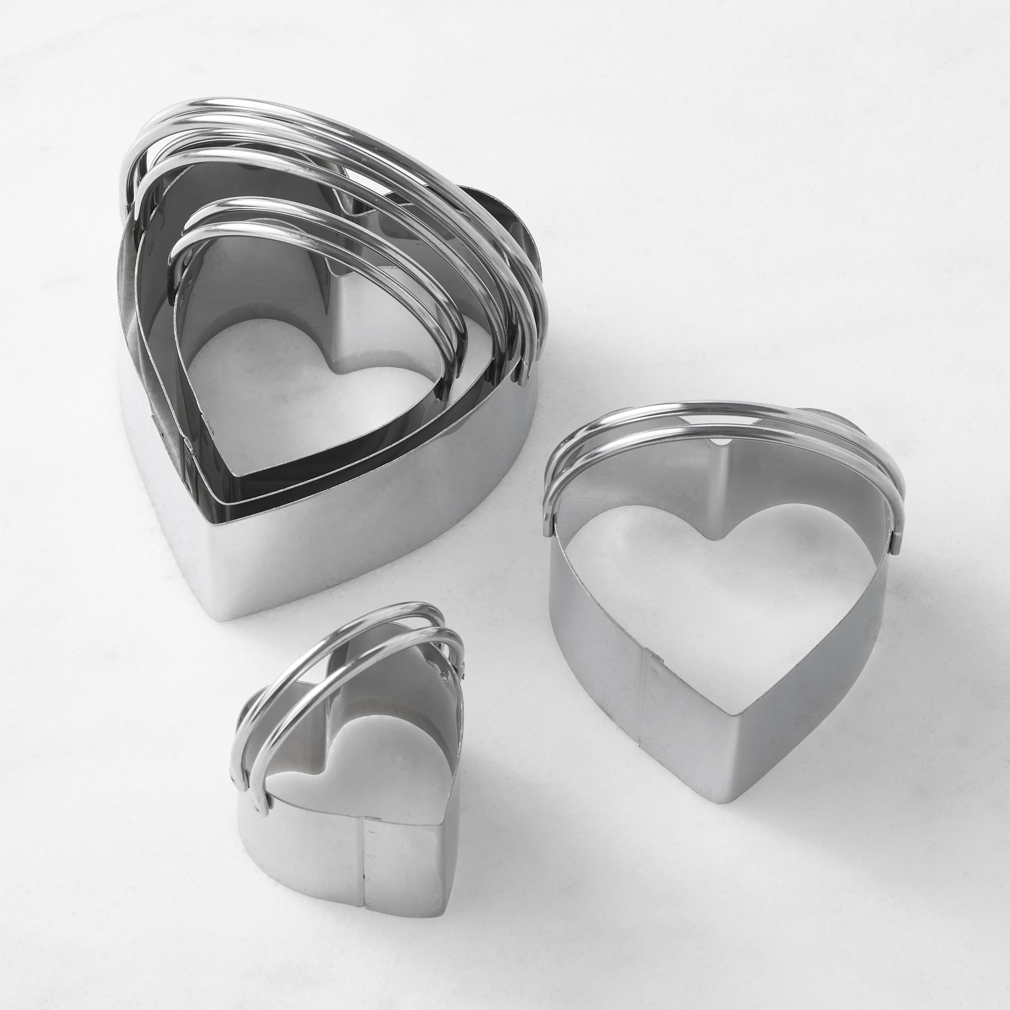 Heart Biscuit Cookie Cutter, Set of 5