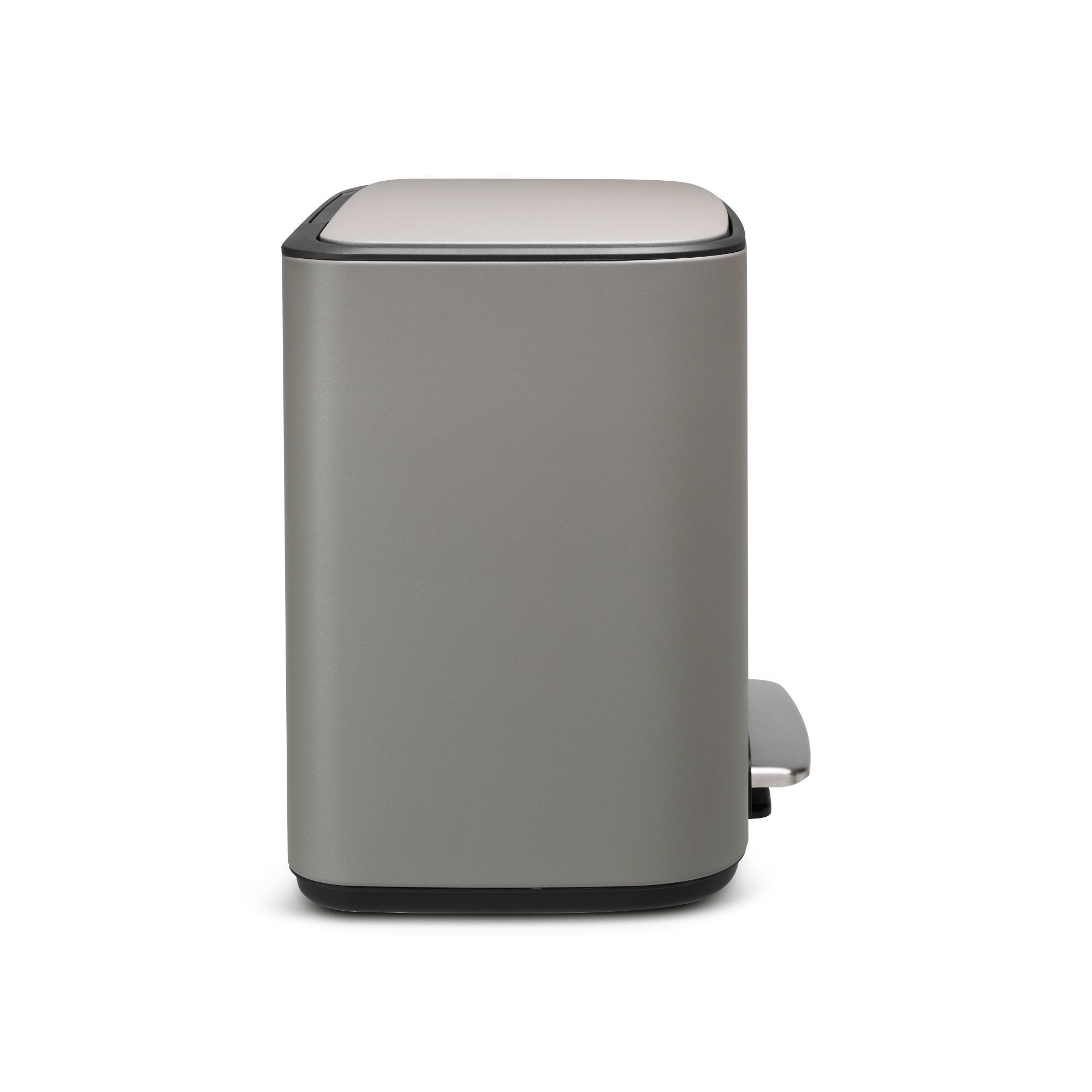 Brabantia Bo Step On Dual Compartment Recycling Trash Can, 3 + 6 Gallon