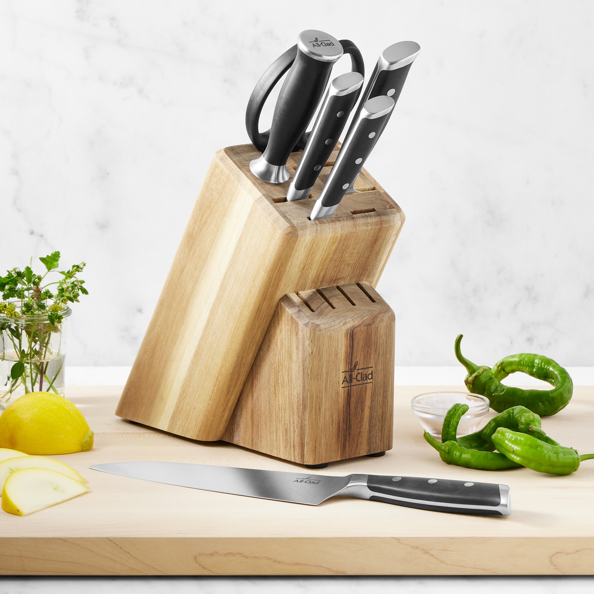 All-Clad Knife Block, Set of 7
