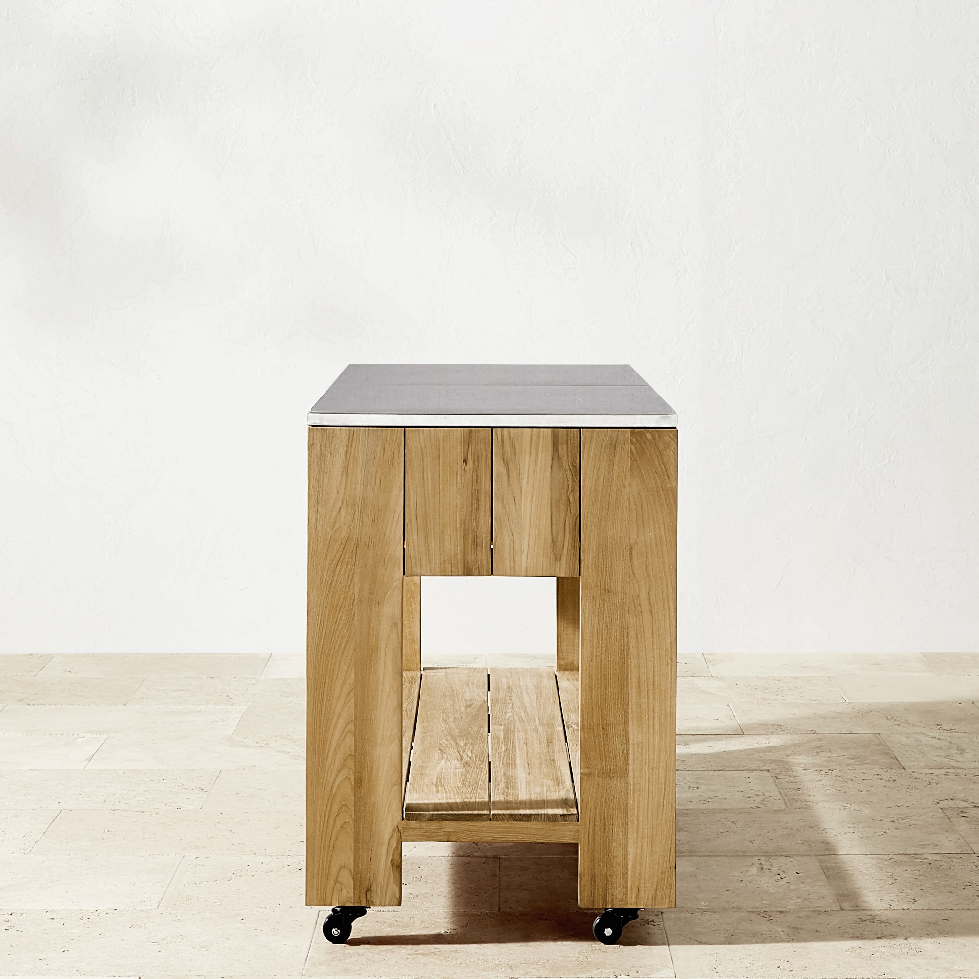 Larnaca Outdoor Teak Prep Table (58)