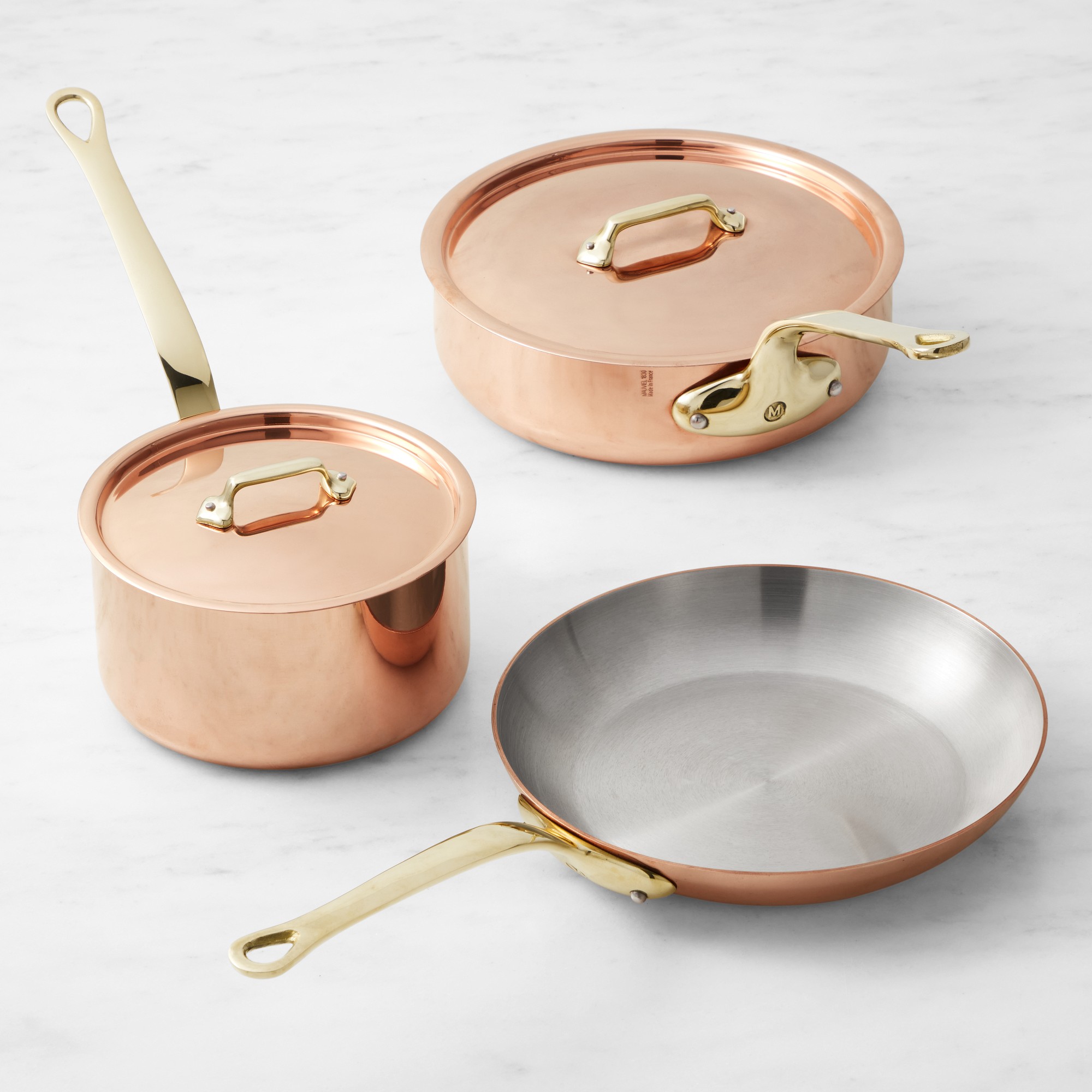 Mauviel M'250B Copper 5-Piece Cookware Set