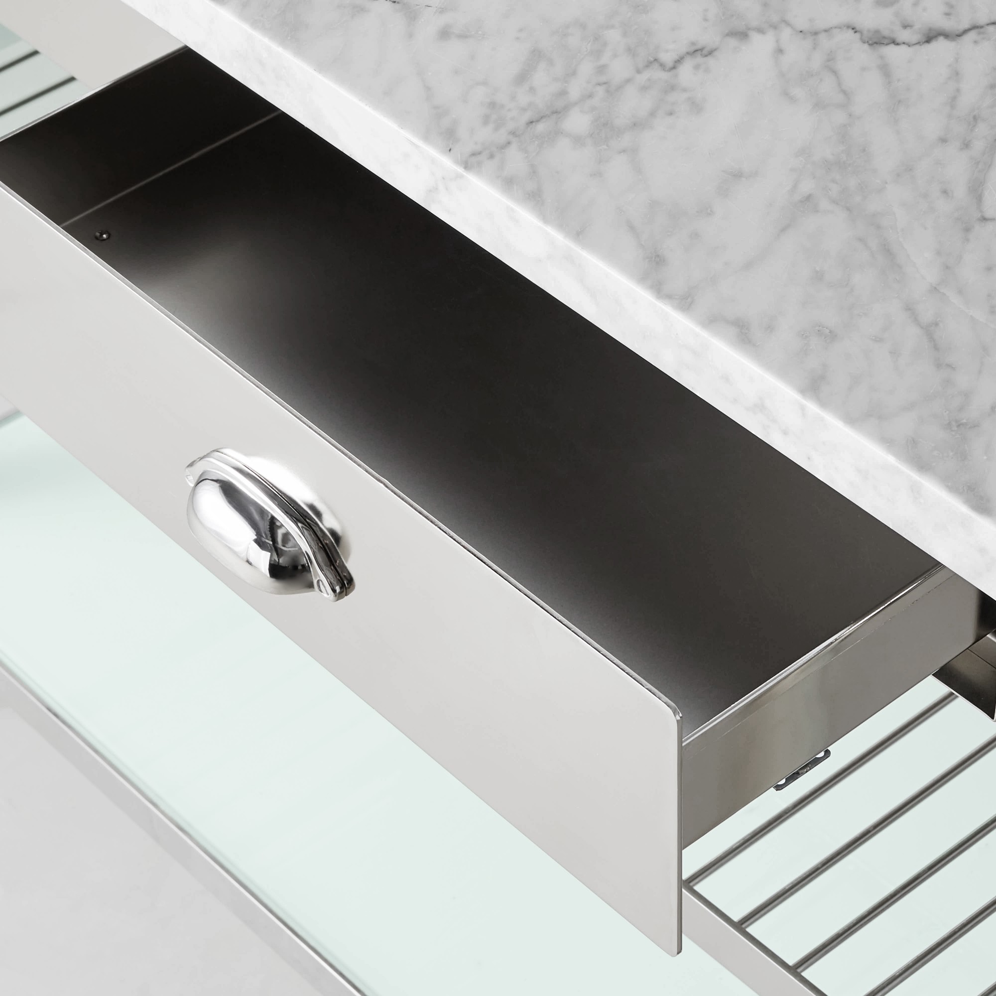 Modular Double Kitchen Island with Marble Top (72)