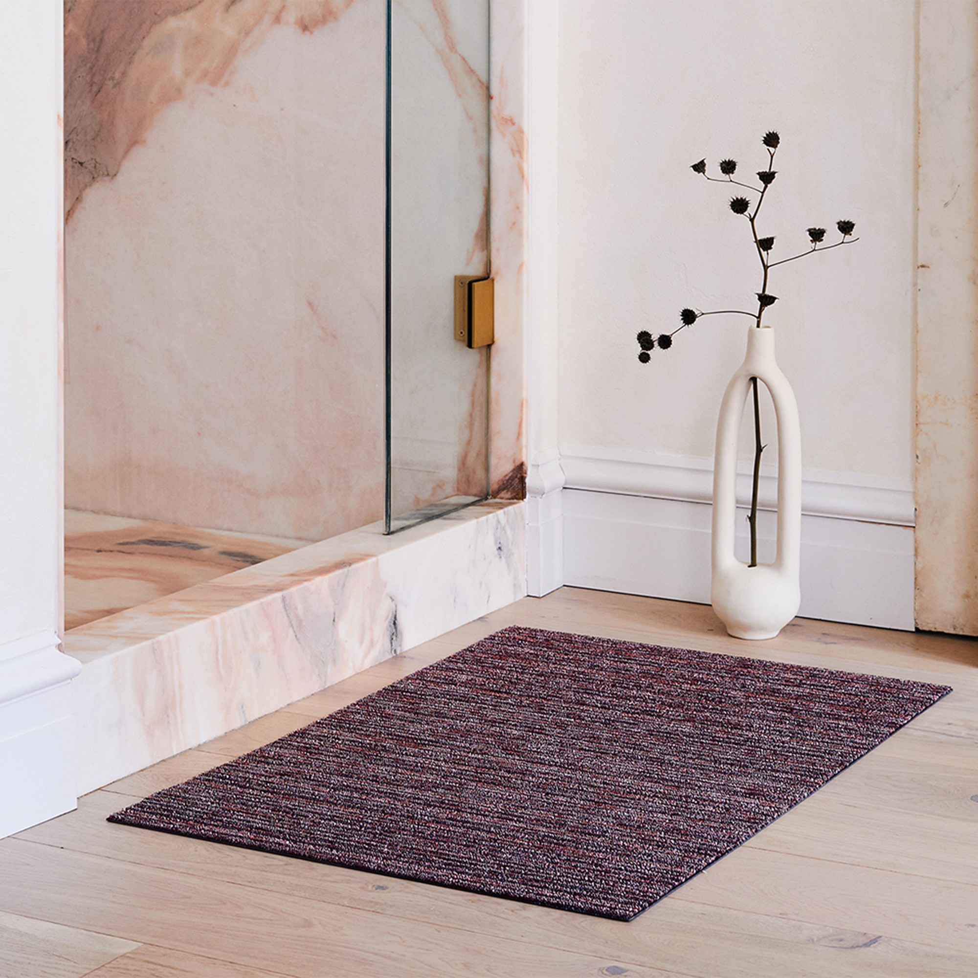 Chilewich Easy Care Skinny Stripe Shag Floormat