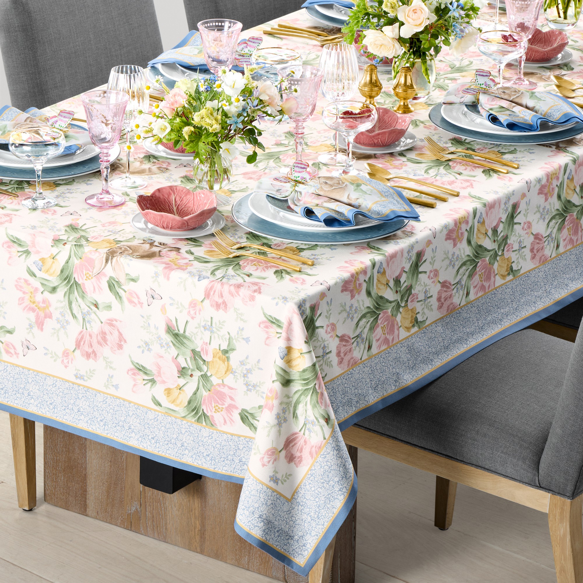 Garden Flowers Tablecloth