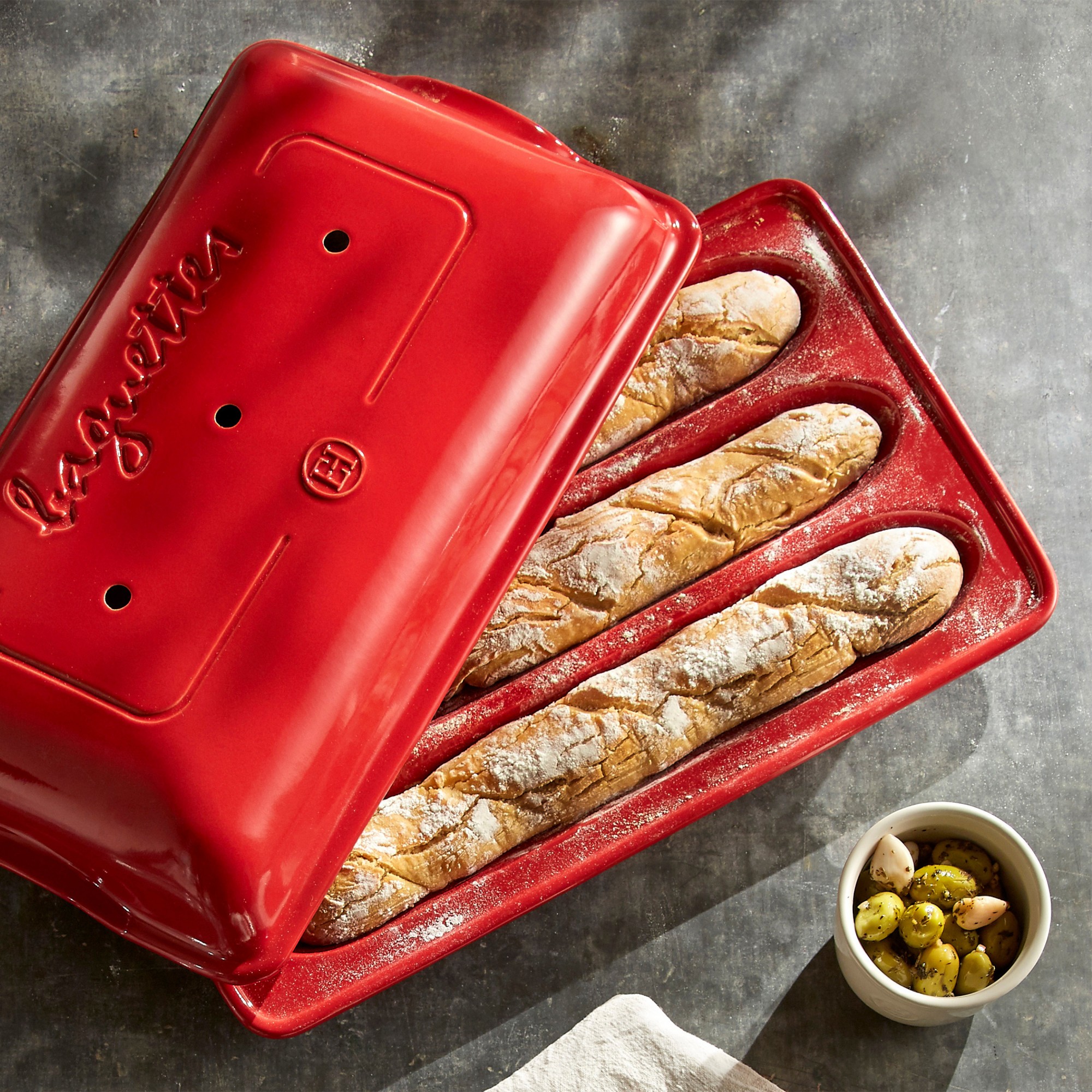 Emile Henry French Ceramic Baguette Baker