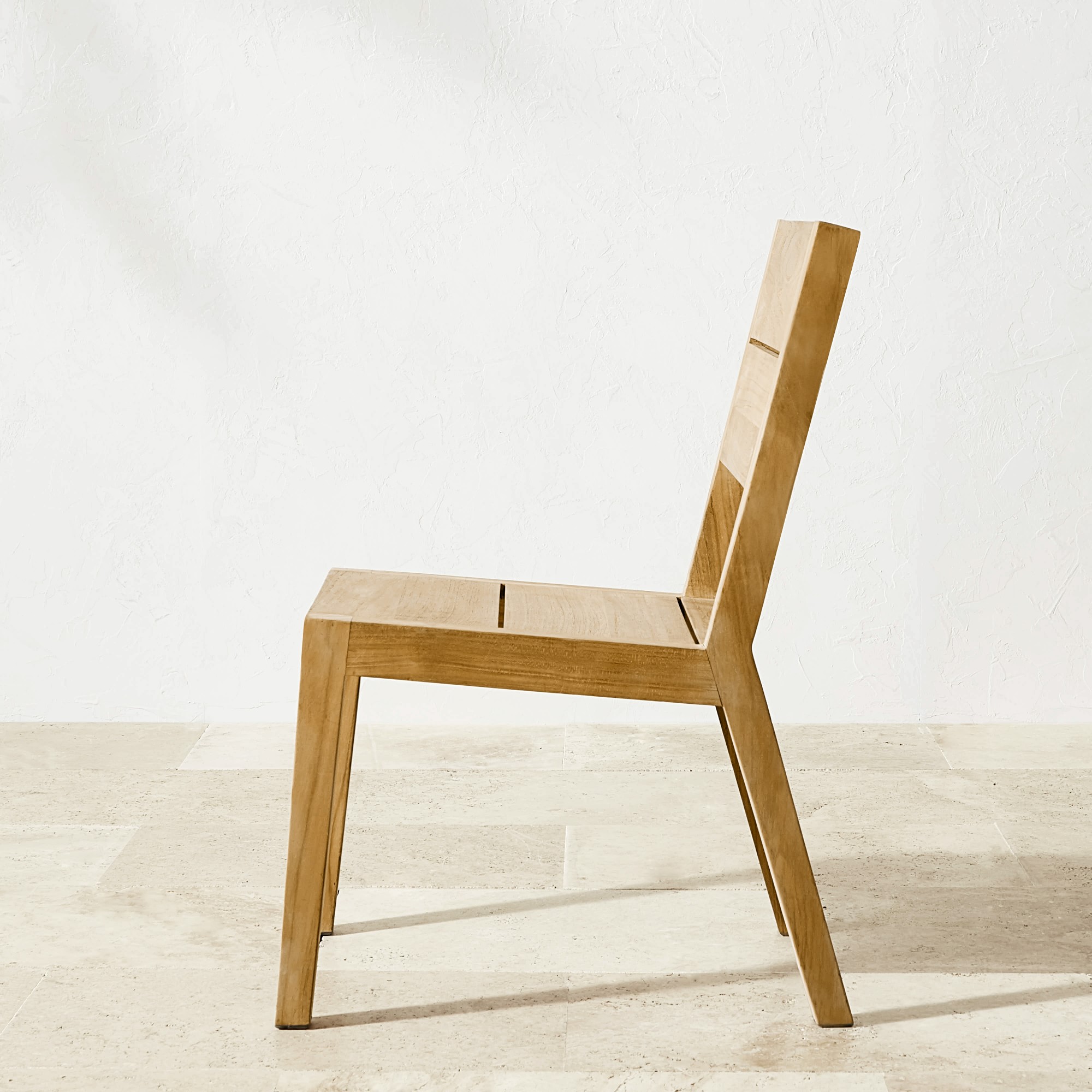 Larnaca Fiberstone Dining Table & Teak Dining Chairs (96-108)