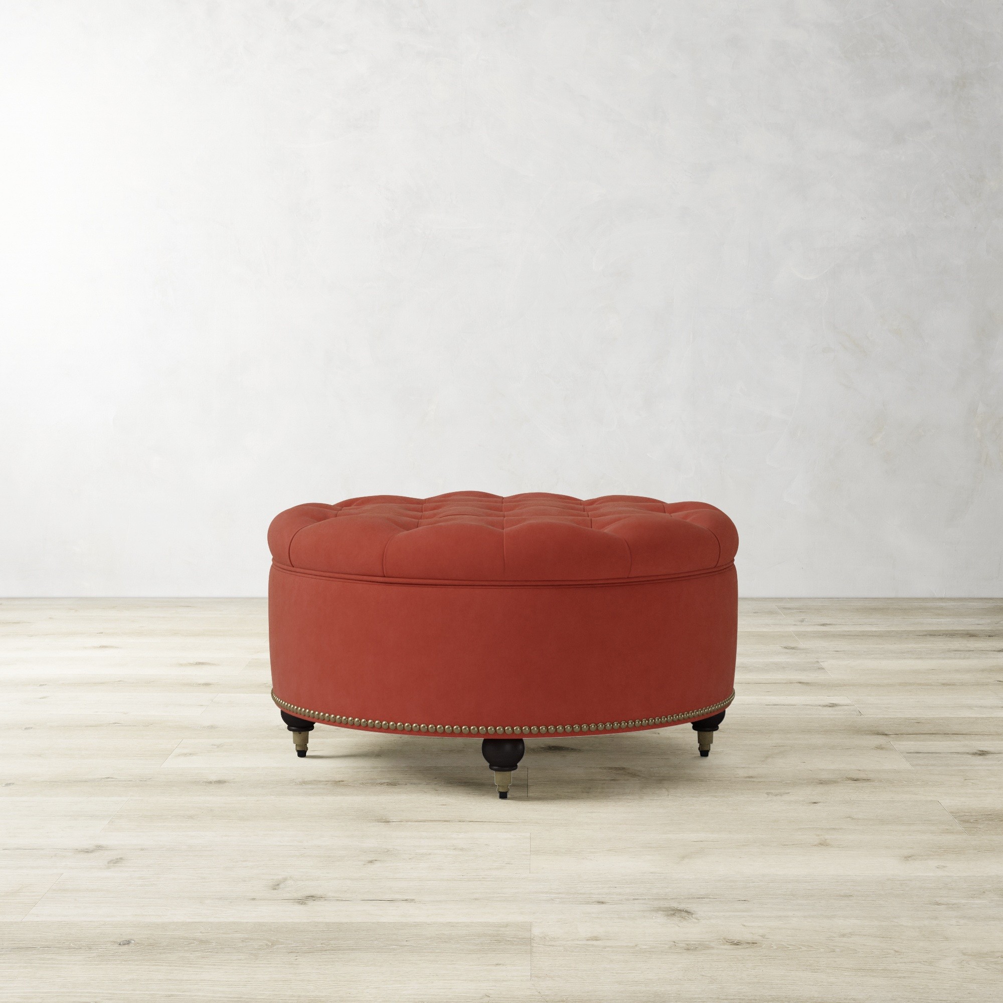 Soho Tufted Round Storage Ottoman (36)