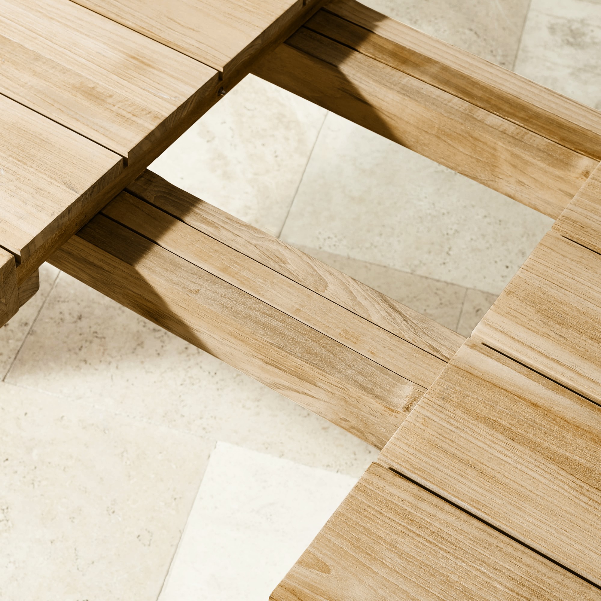 Larnaca Outdoor Teak Extendable Dining Table (72-118)