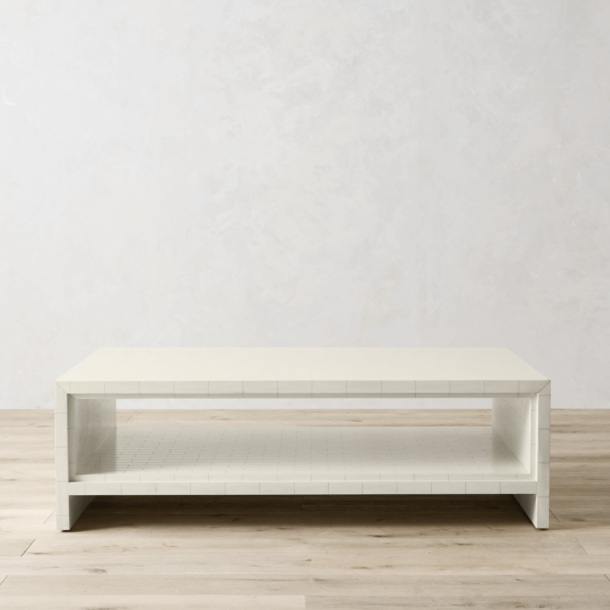 Faux Bone Rectangular Coffee Table (56)
