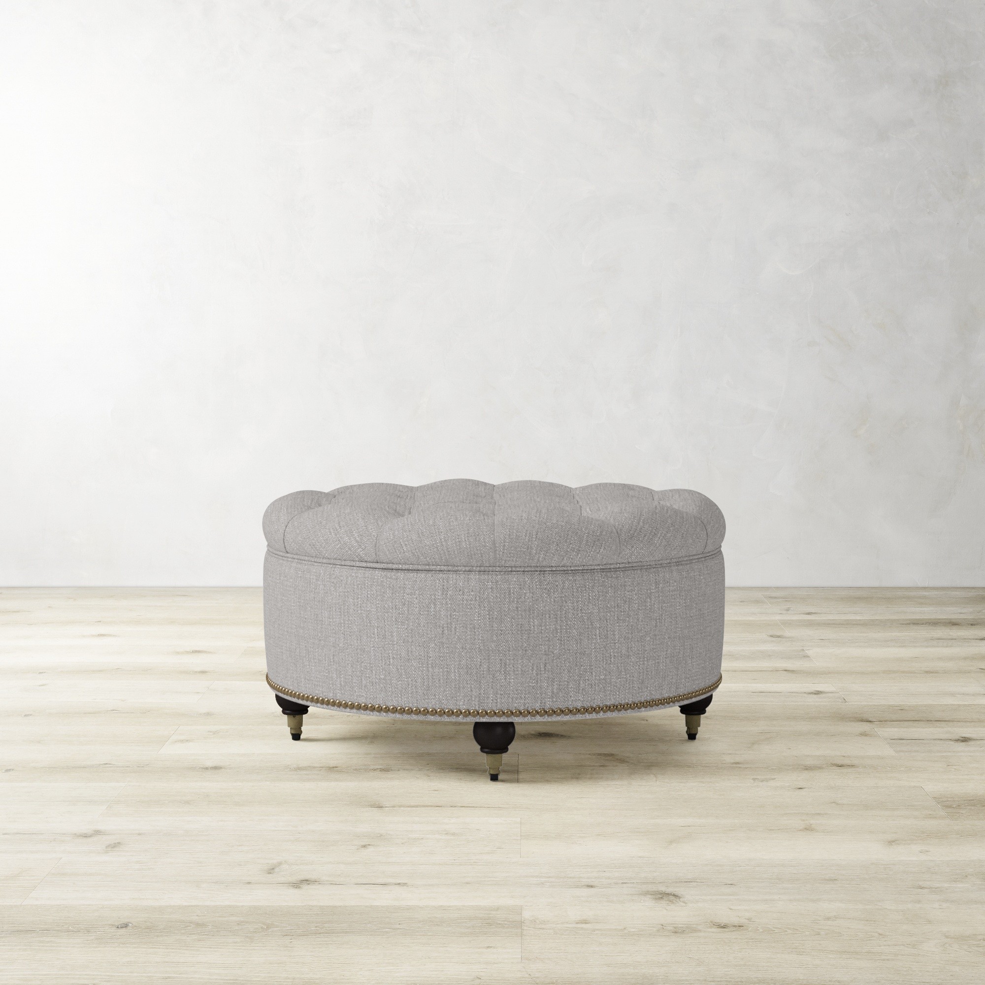 Soho Tufted Round Storage Ottoman (36)