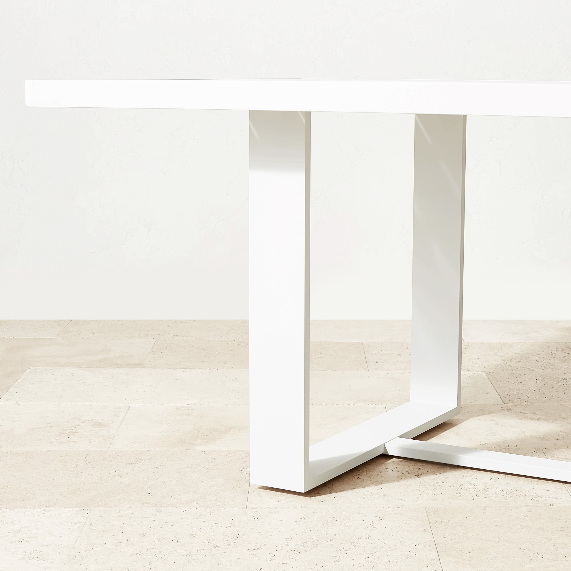 Santa Barbara Outdoor Metal Rectangular Dining Table (124)