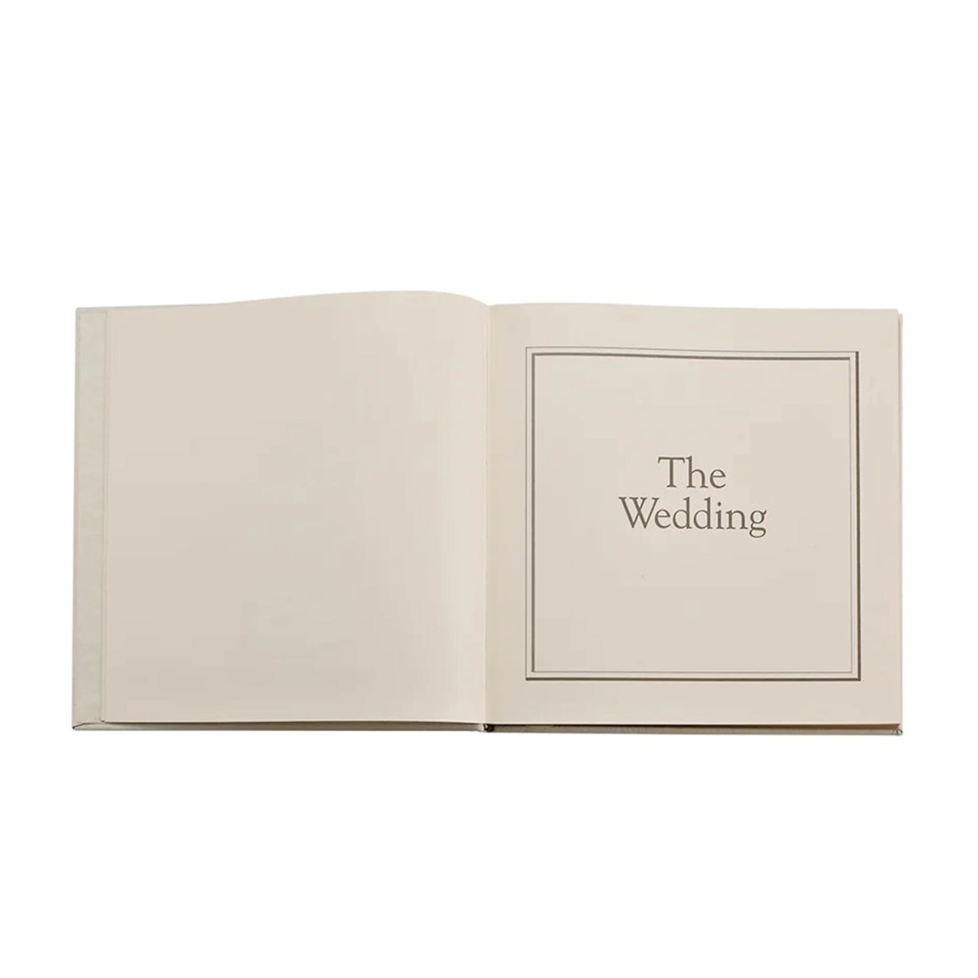 Wedding Journal with White Leather