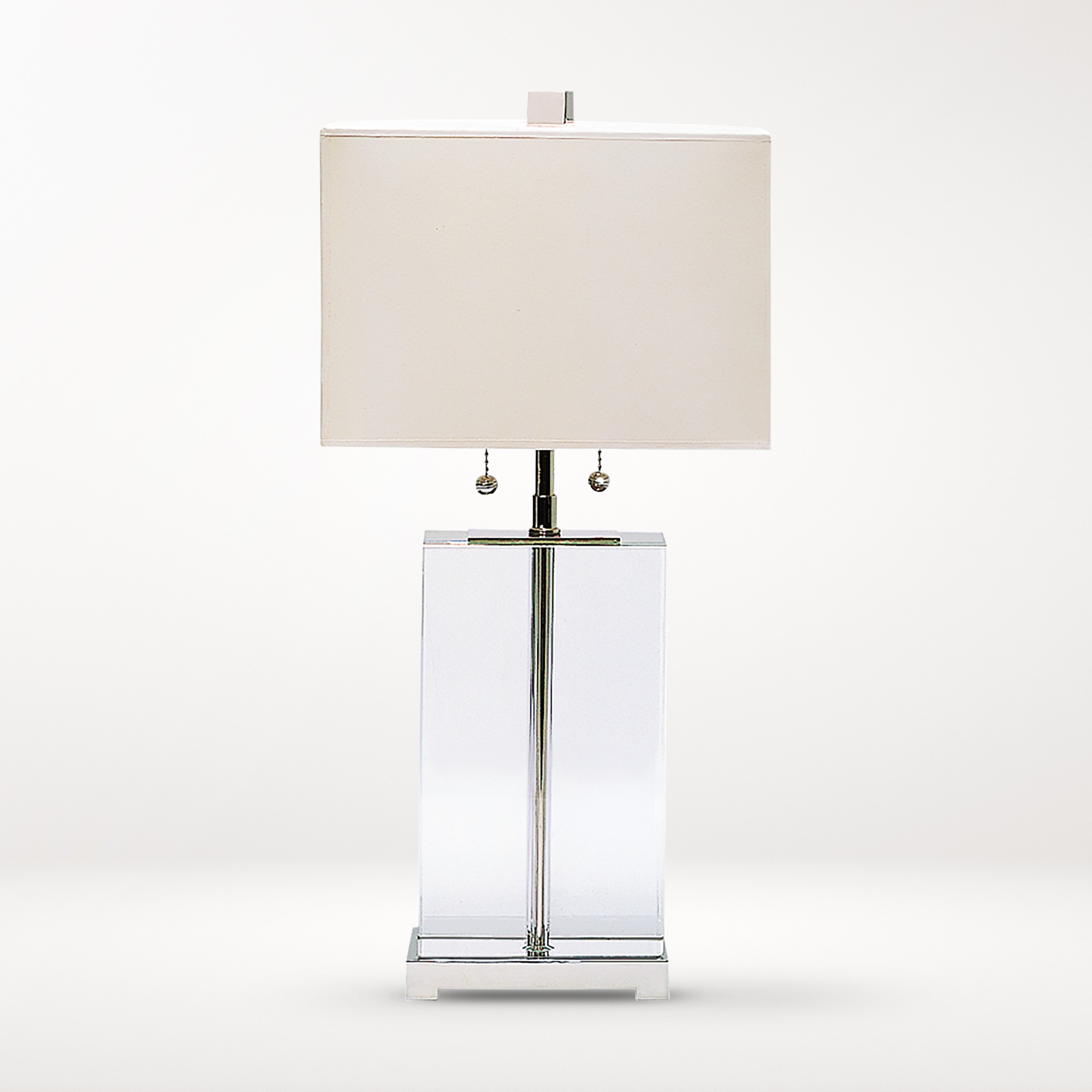 Crystal Block Table Lamp, Tall