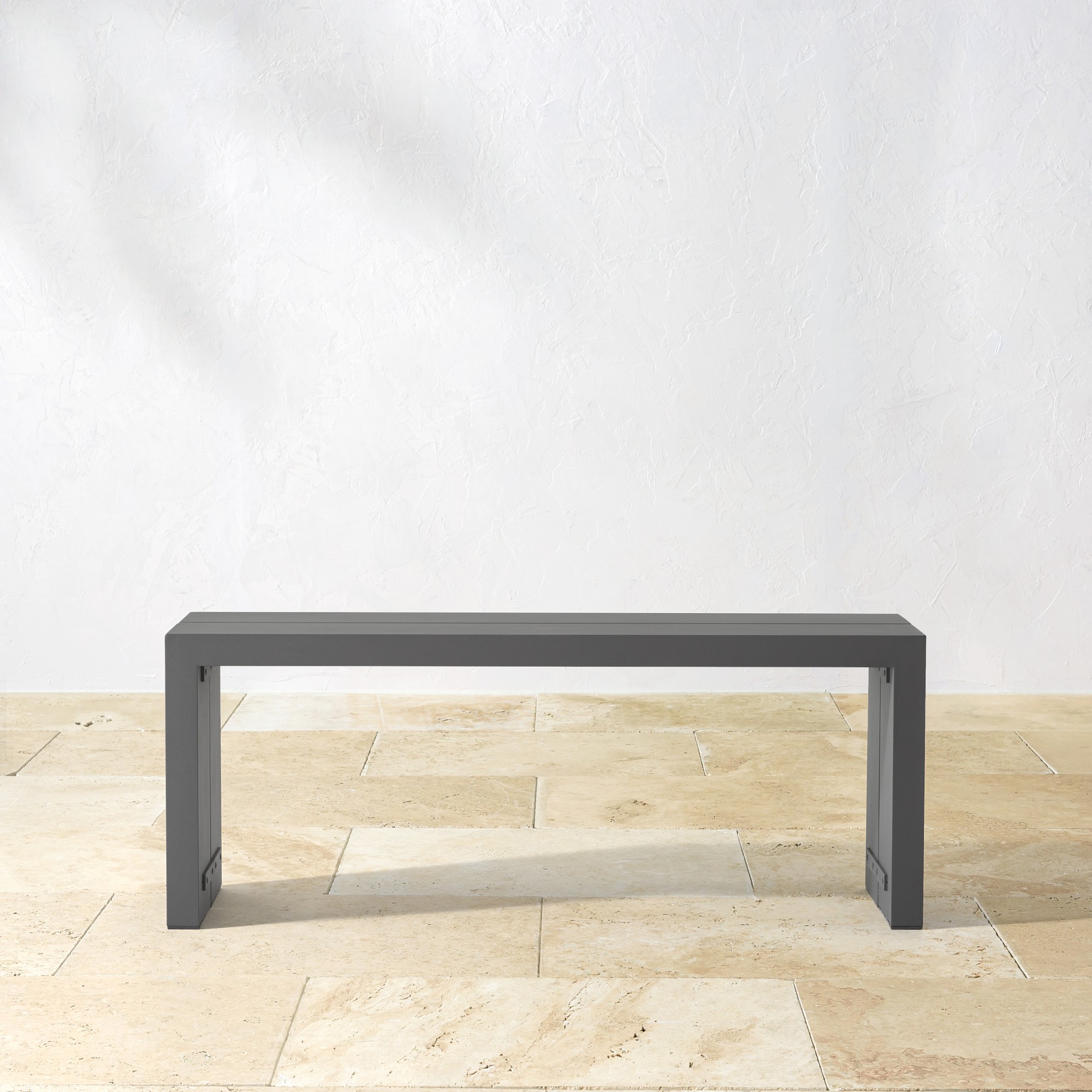 Larnaca Outdoor Metal Dining Bench (46-65)