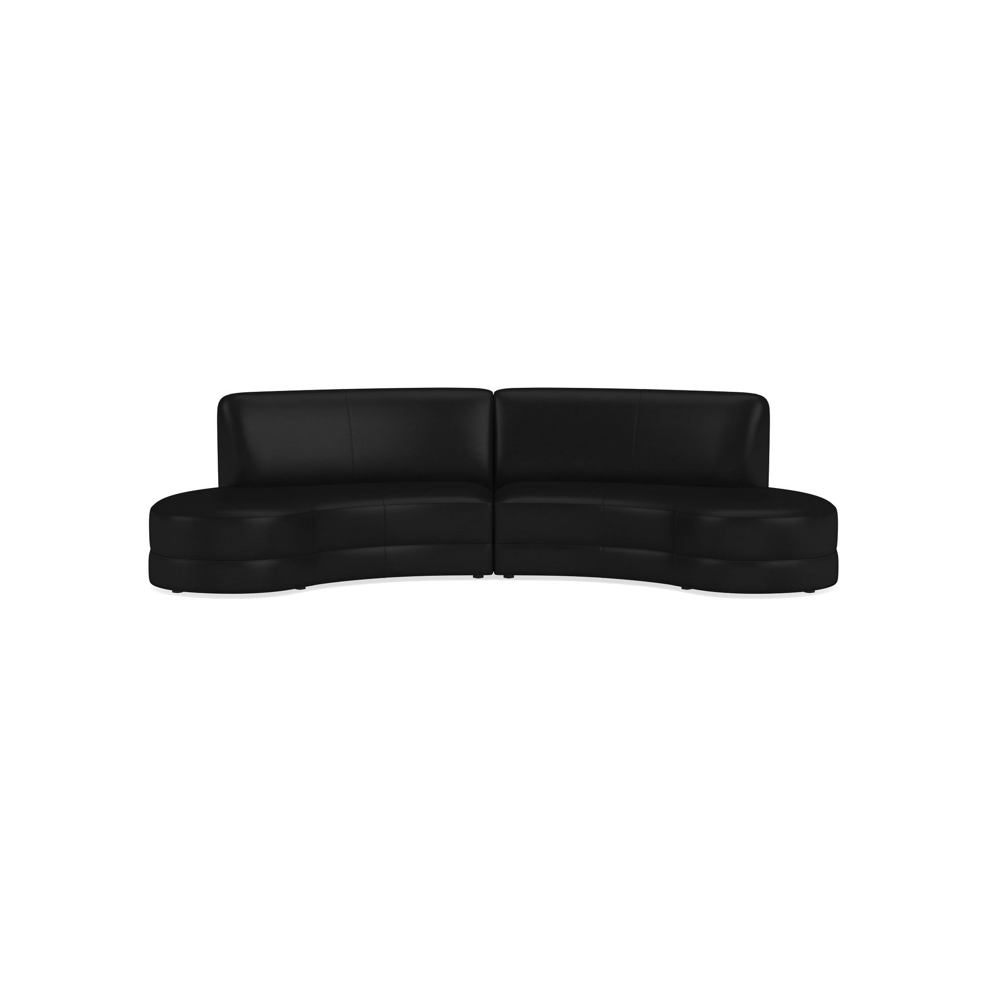 Capri 2-Piece Bumper Armless Sectional (132)