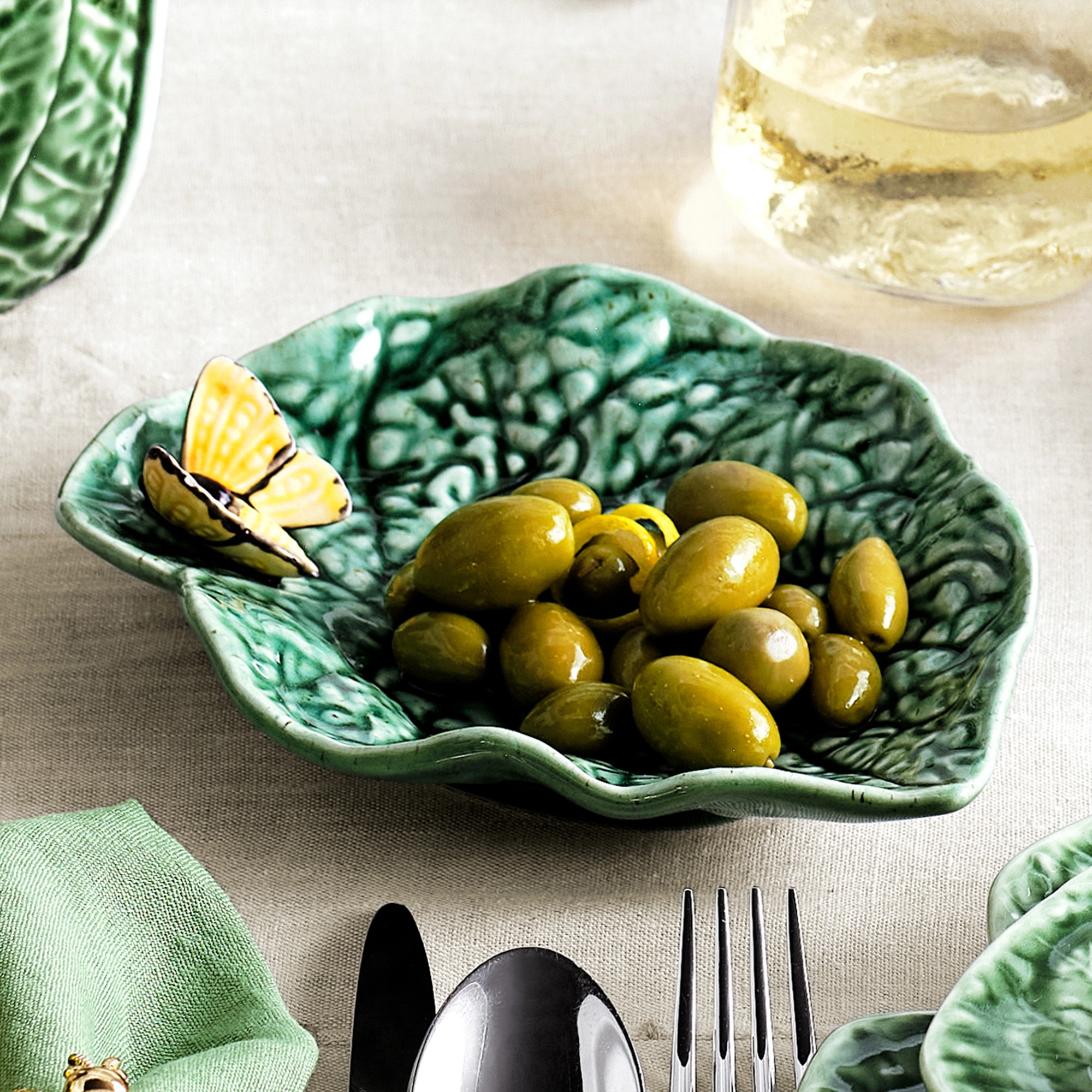 Bordallo Pinheiro Cabbage Appetizer Plate