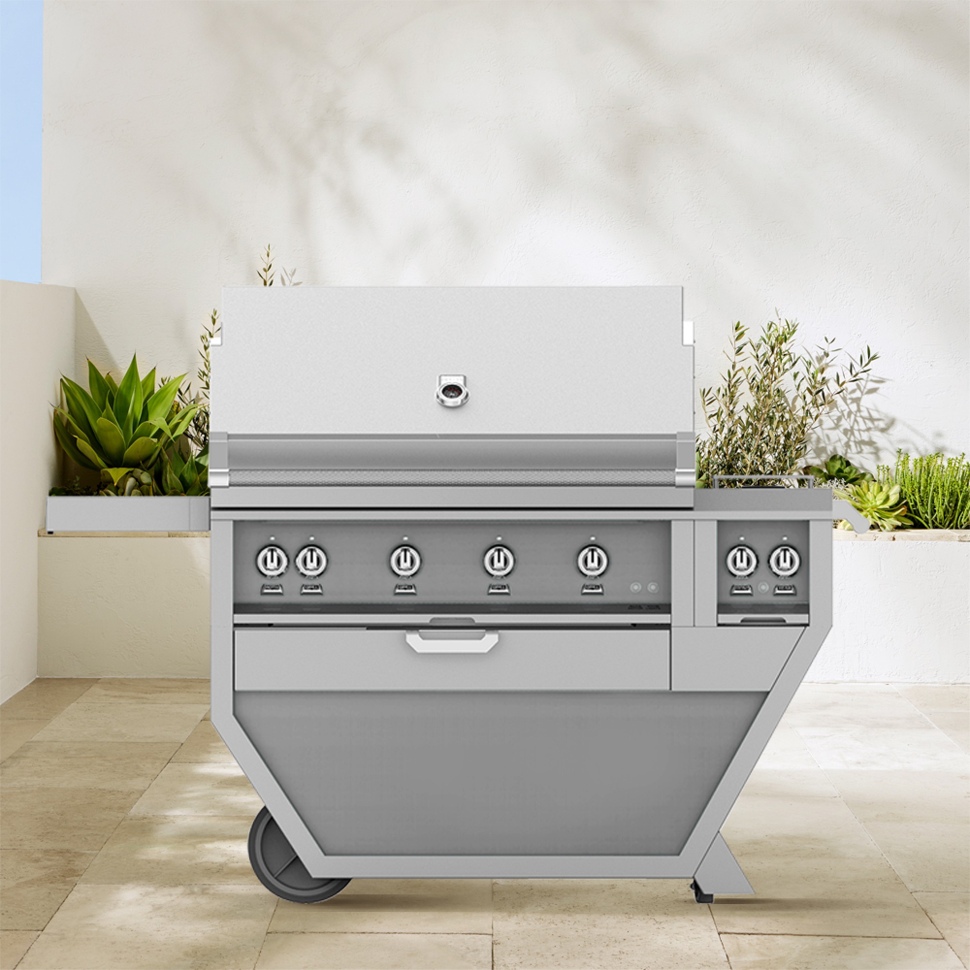 Hestan 42 Deluxe Grill With Double Side Burners