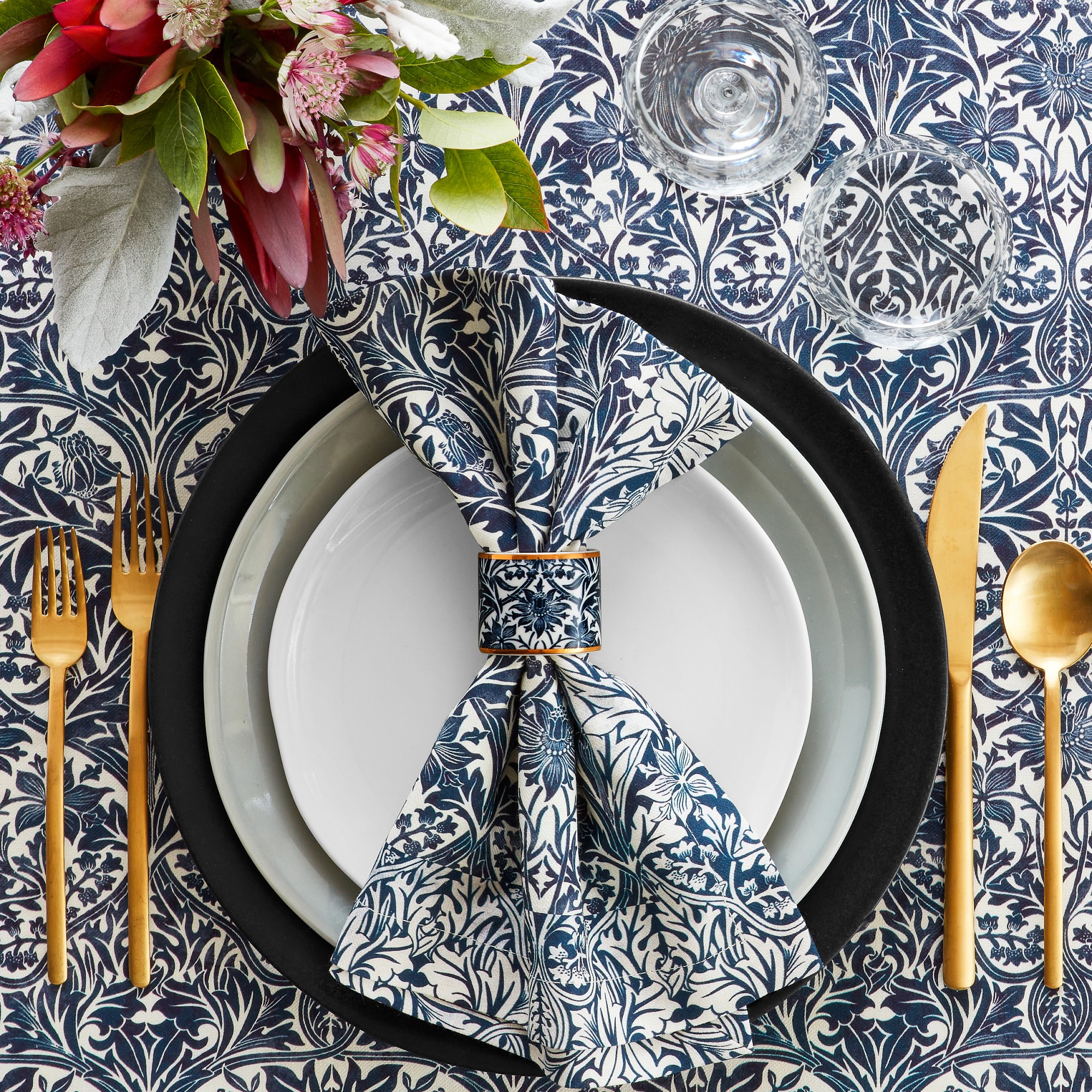 Morris & Co. x Williams Sonoma Bluebell Dinnerware Collection